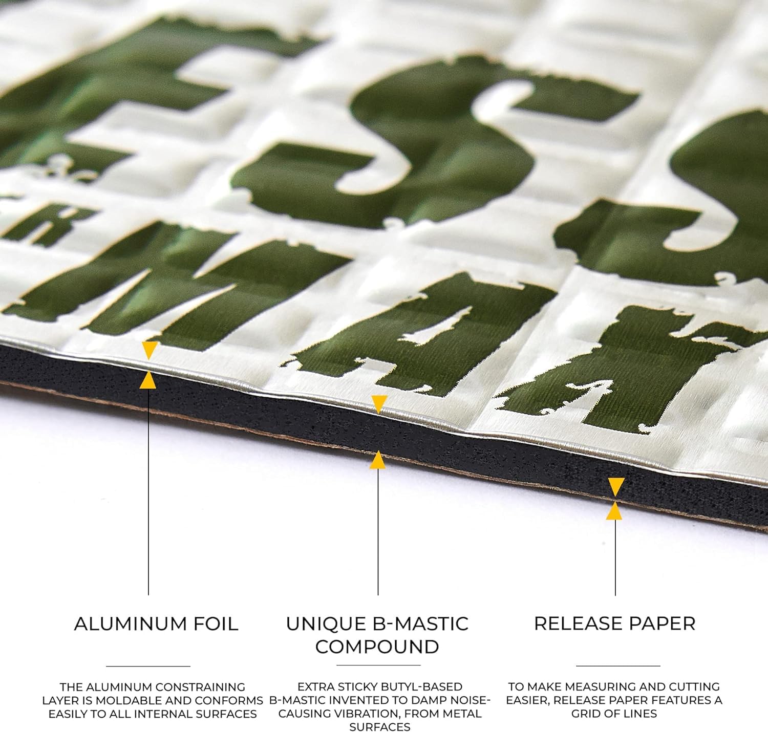 Siless Max 120 Mil (3Mm) 6 Sqft Car Sound Deadening Mat - Butyl Automotive Sound Deadener - Noise Insulation And Vibration Dampe