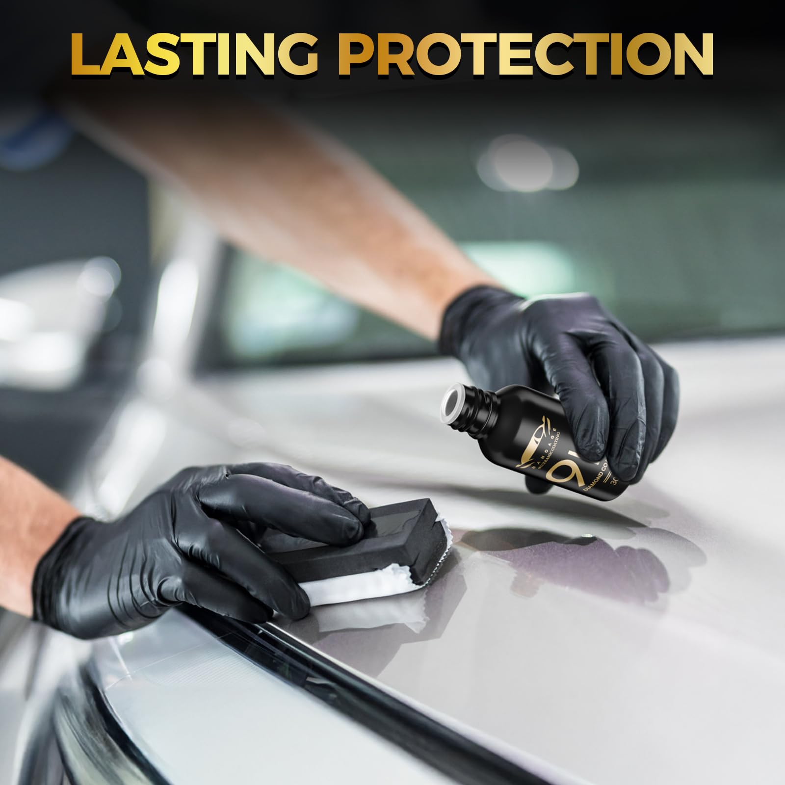 Greyghost Ceramic Coating For Cars, Mr Fix 9H Nano Coating Kit Super Ceramic Car Coating Hydrophobic, Car Paint Protection Anti Scratch Glass Coat, High Gloss Auto Ceramic Polish 9H Hardness Ceramics