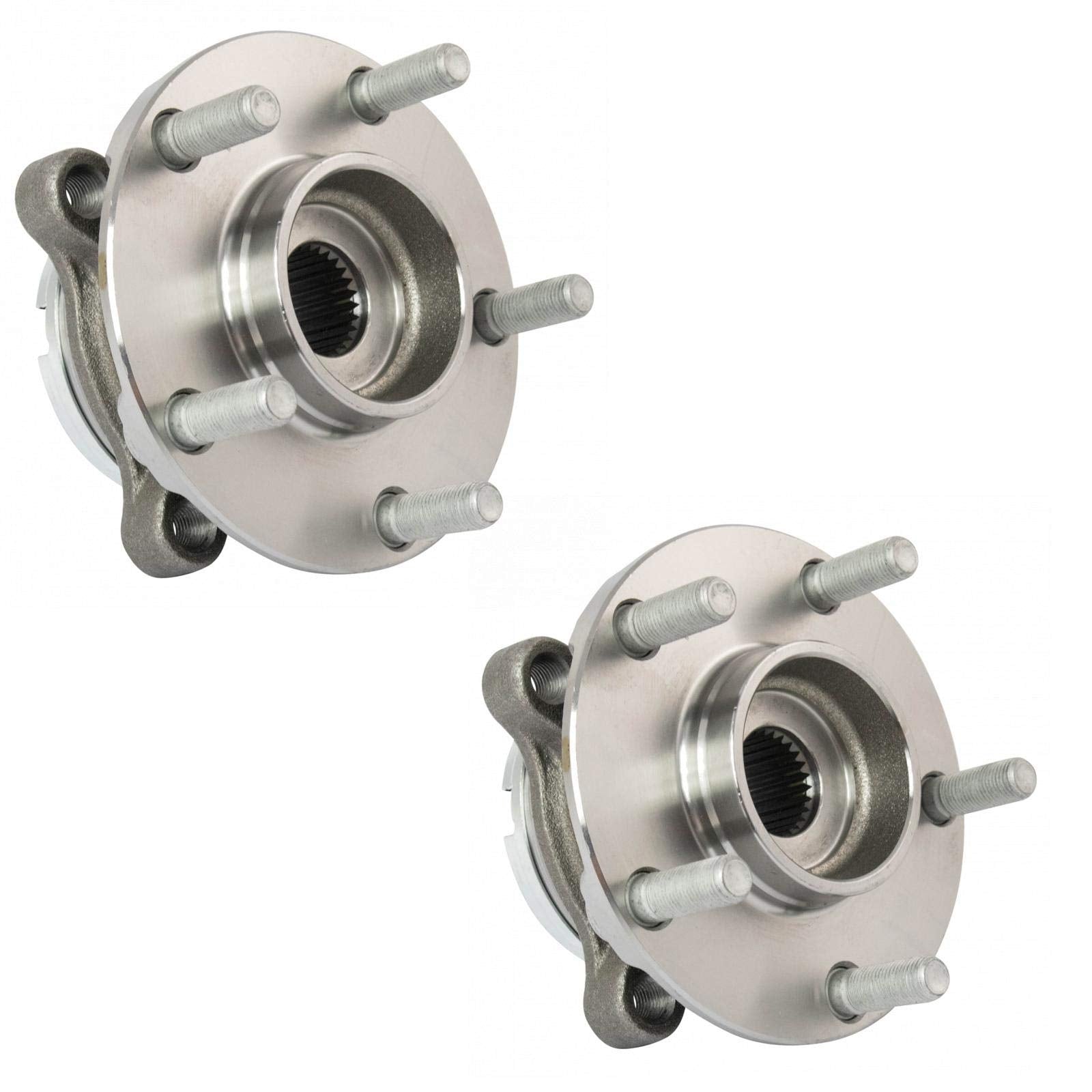 Trq Front Wheel Hub Bearings Assembly Set Compatible With 2009-2021 Nissan Gt-R