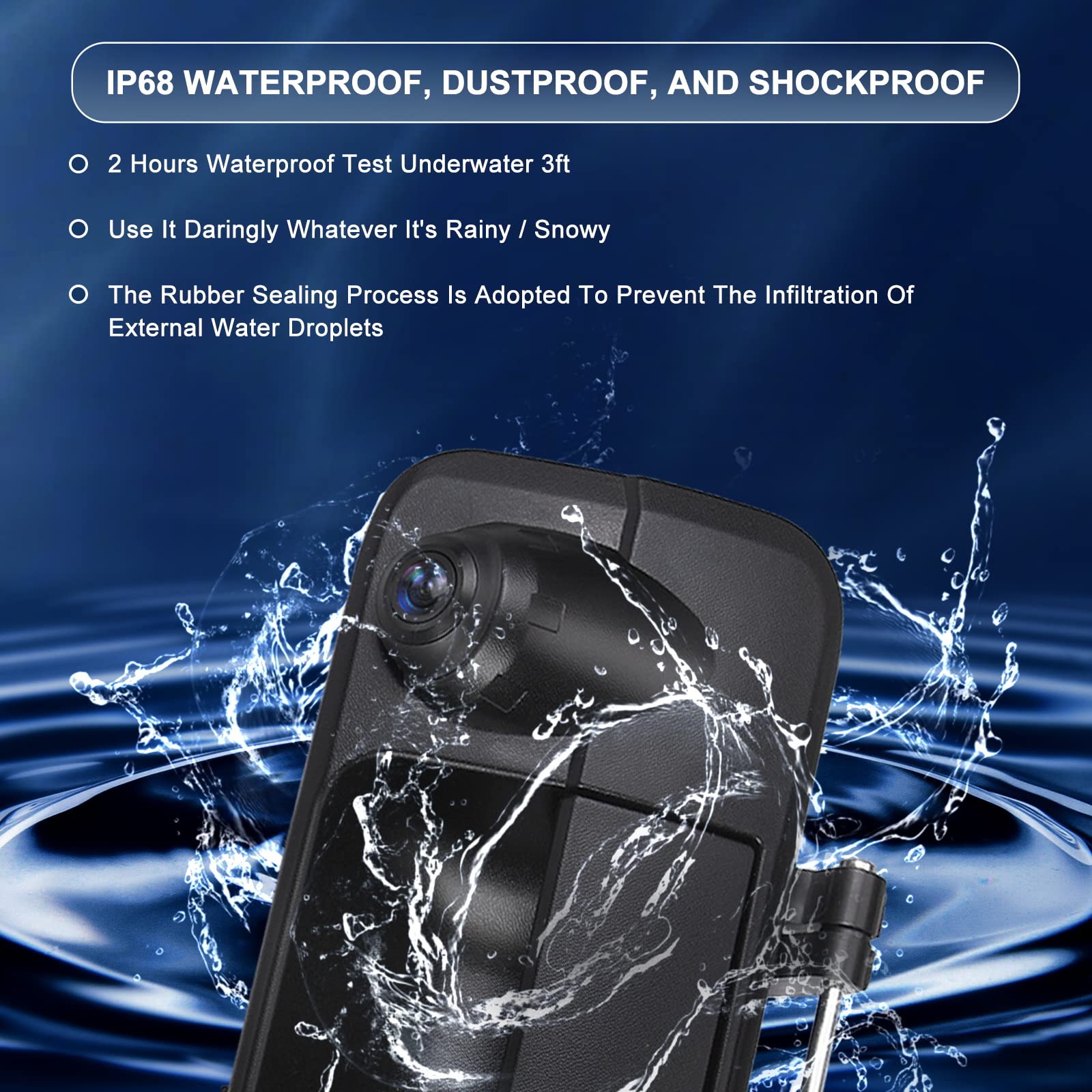 Partselect Rear Tailgate Handle Reverse View Backup Camera 69090-0C051 690900C051 81214 Replacement For 2007-2013 Toyota Tundra