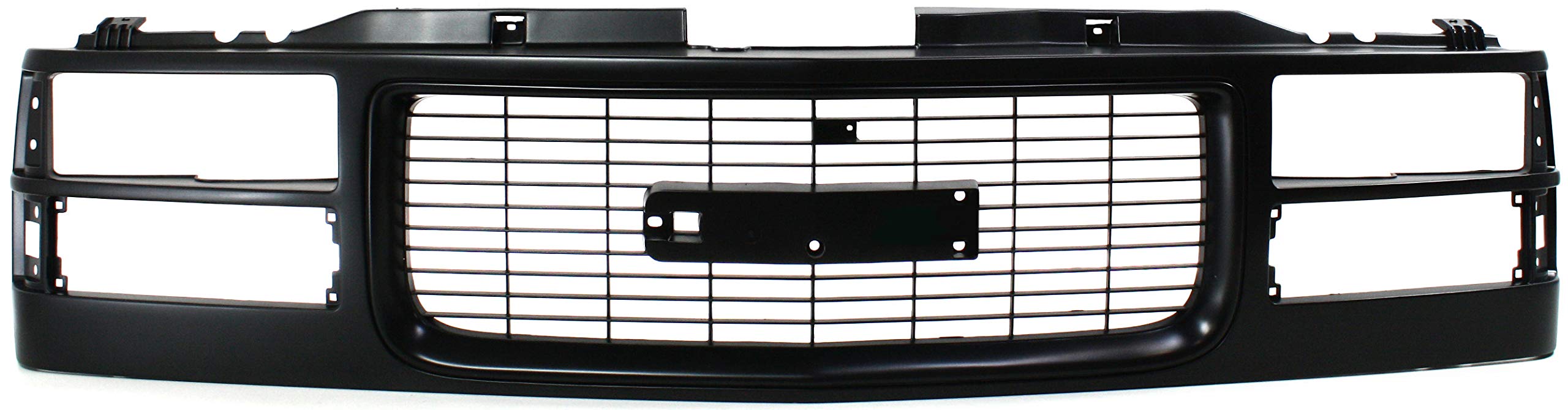 Garage-Pro Grille Assembly Cross Bar Insert Black Compatible With 1994-2000 GMC C2500 C3500 K2500 K3500 : 1994-1999 C1500 Suburb