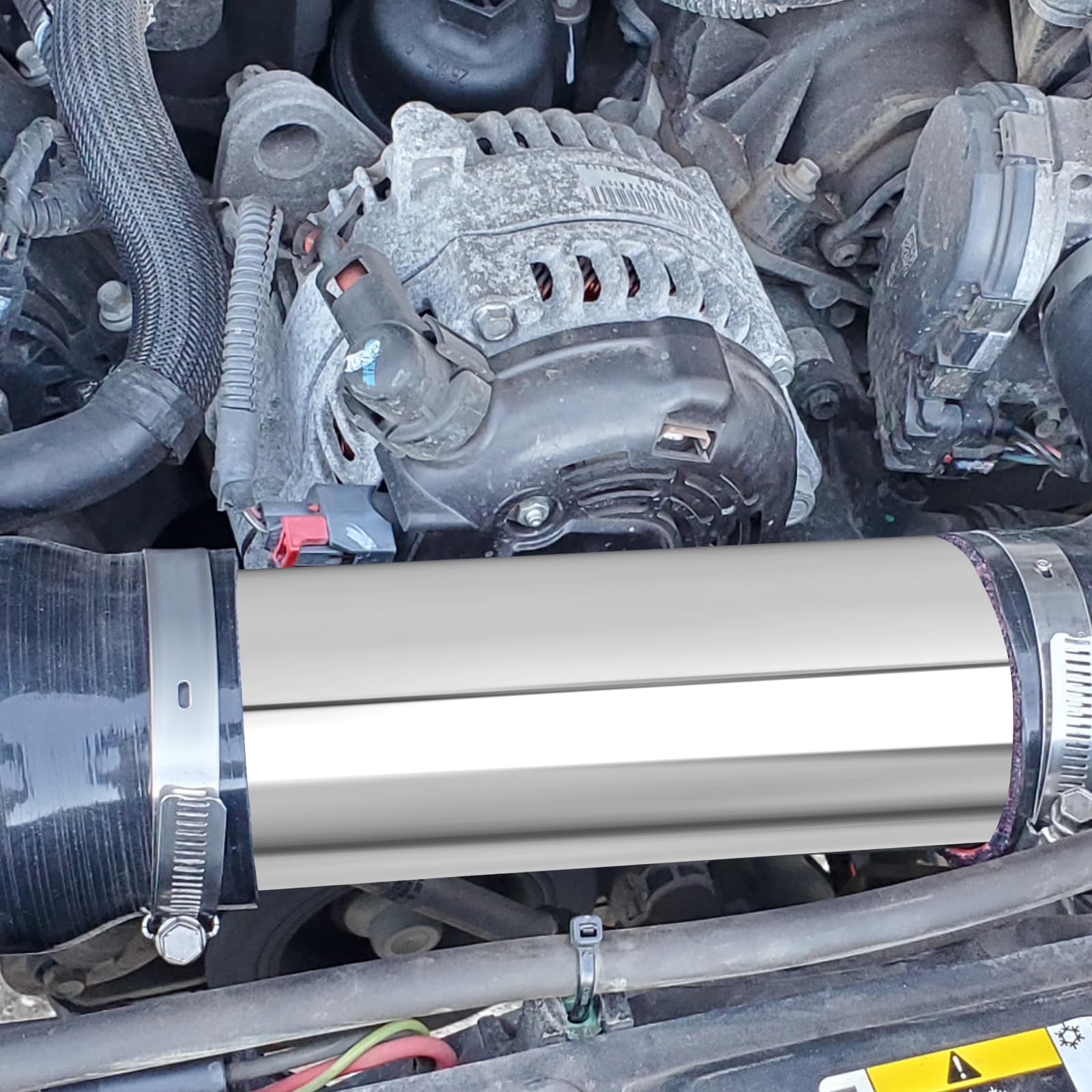 Gasher 2Pcs Aluminum Alloy Tube 4''Od Length 12   (300Mm) Intercooler Pipe For Intake And Cooling Systems