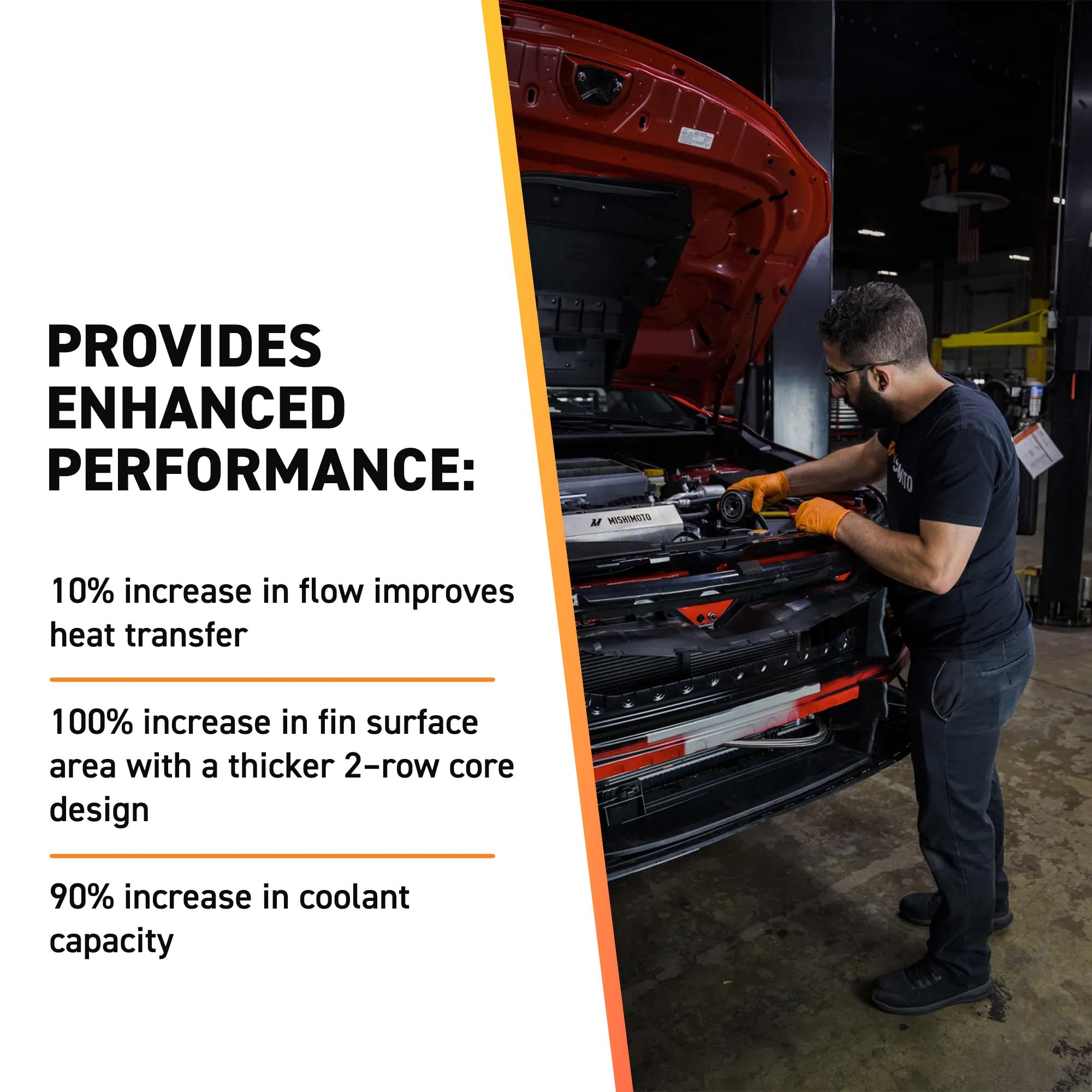 Mishimoto MMRAD-XJ-89 Performance Aluminum Radiator, Compatible with Jeep Grand Cherokee XJ, 1989-2001