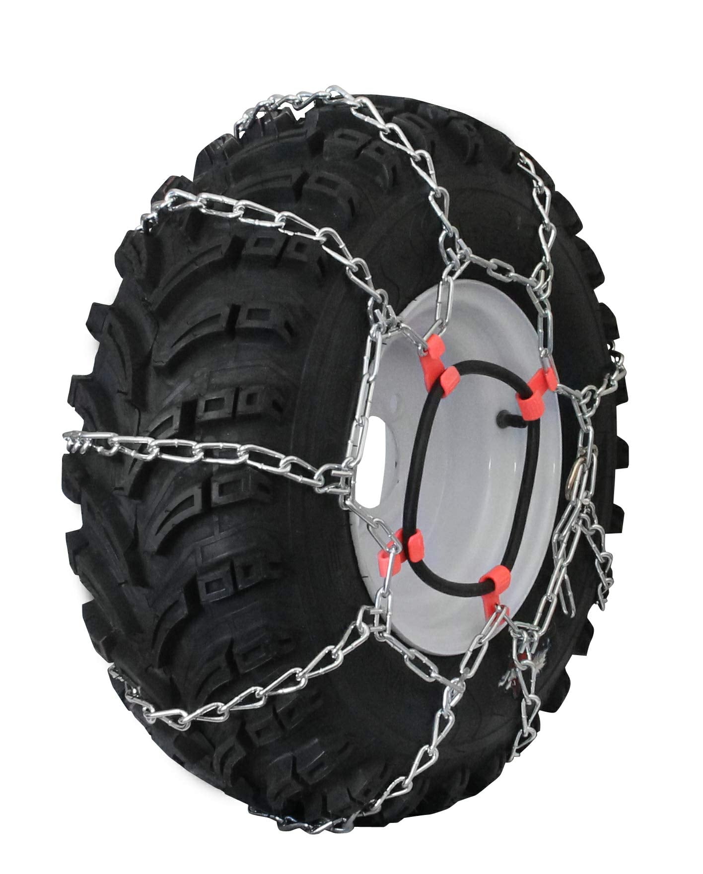 Grizzlar GTU415 Garden Tractor 4 Link Ladder Alloy Tire Chains Tensioner included 20x10.0010 20x10.008 20x9.0010 21x8.0010
