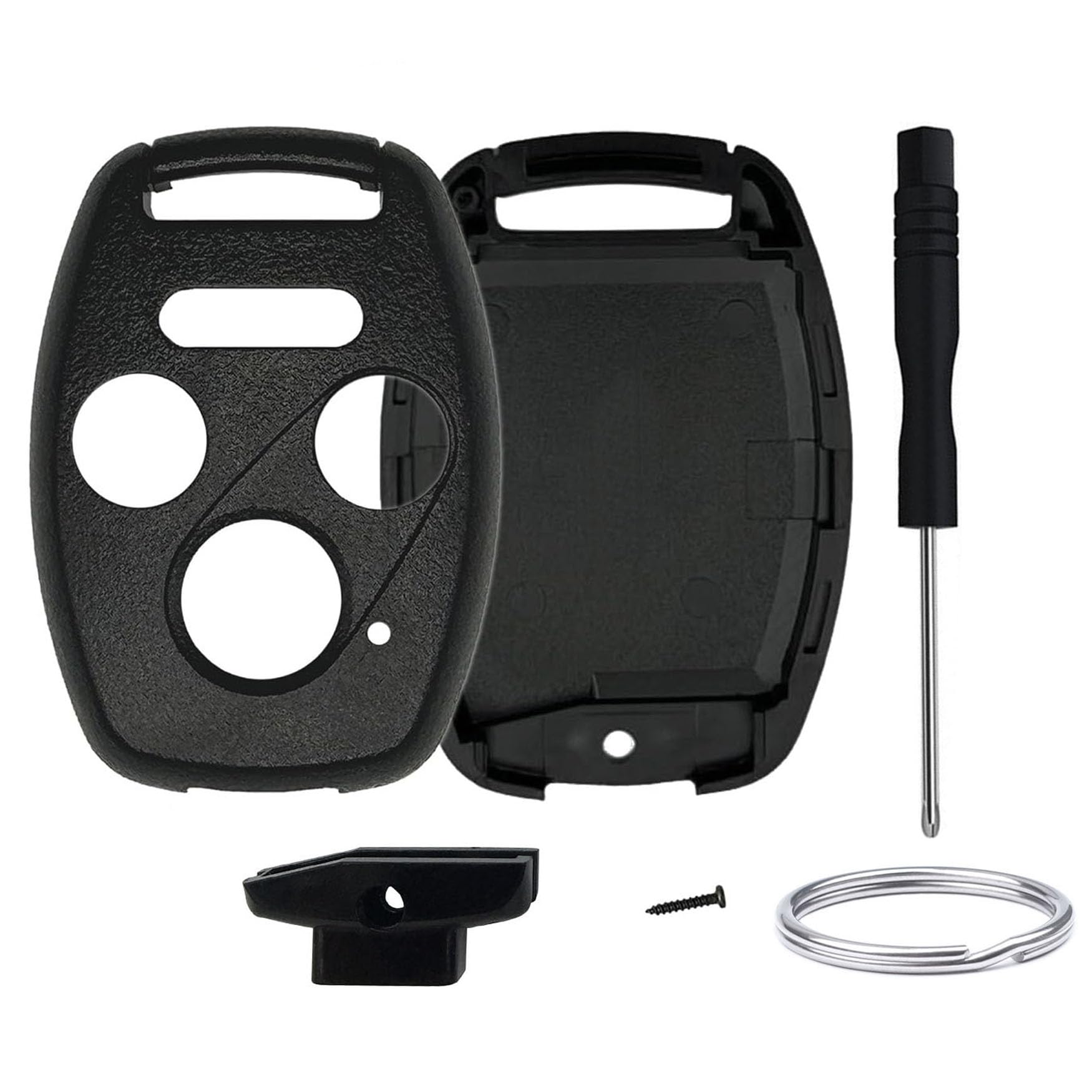 Wkedqaf No Key Cutting Or Programming Needed Replacement Keyless Entry Key Fob Shell Case Fit For Honda 2006-2013 Civic Ex / 200