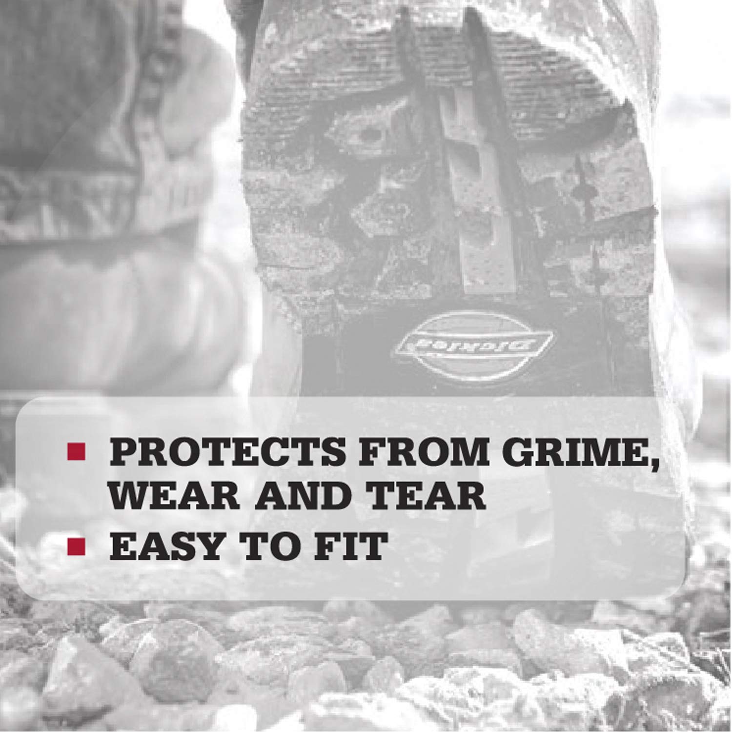 DICKIES 3003417LD, Morrisey Black 2-Piece Seat Cover Set