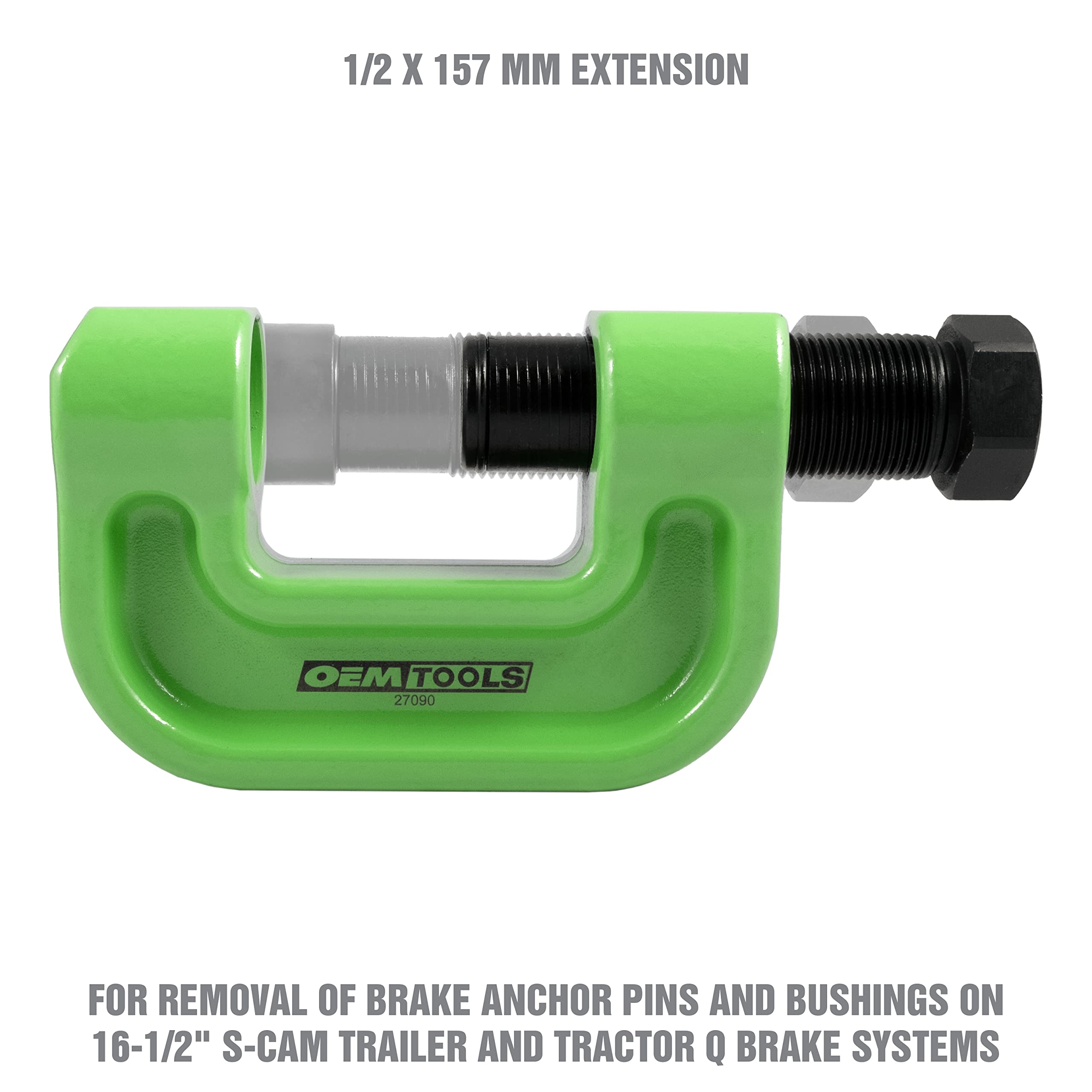 OEMTOOLS 27090 Brake Anchor Pin Press, High-Grade Steel Truck Anchor Pin Press, 10 Ton Capacity Anchor Pin Bushing Tool, Anchor