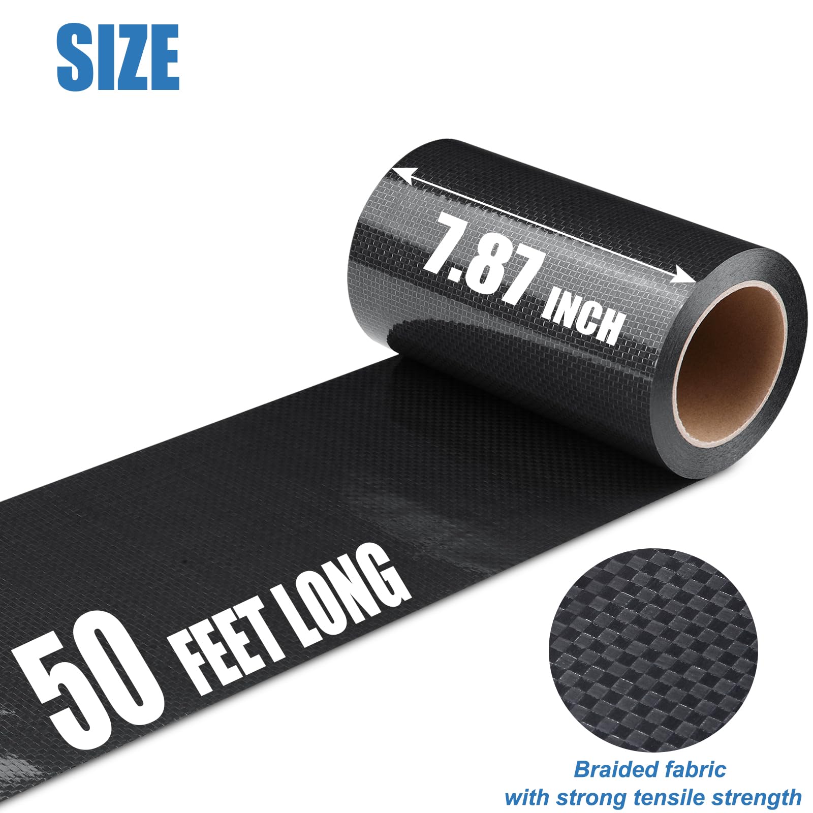 Rv Underbelly Tape, 7.87'' X 50' Rv Underbelly Material, Waterproof Tape With Permanent Sealing Adhesive For Rv, Camper Travel T