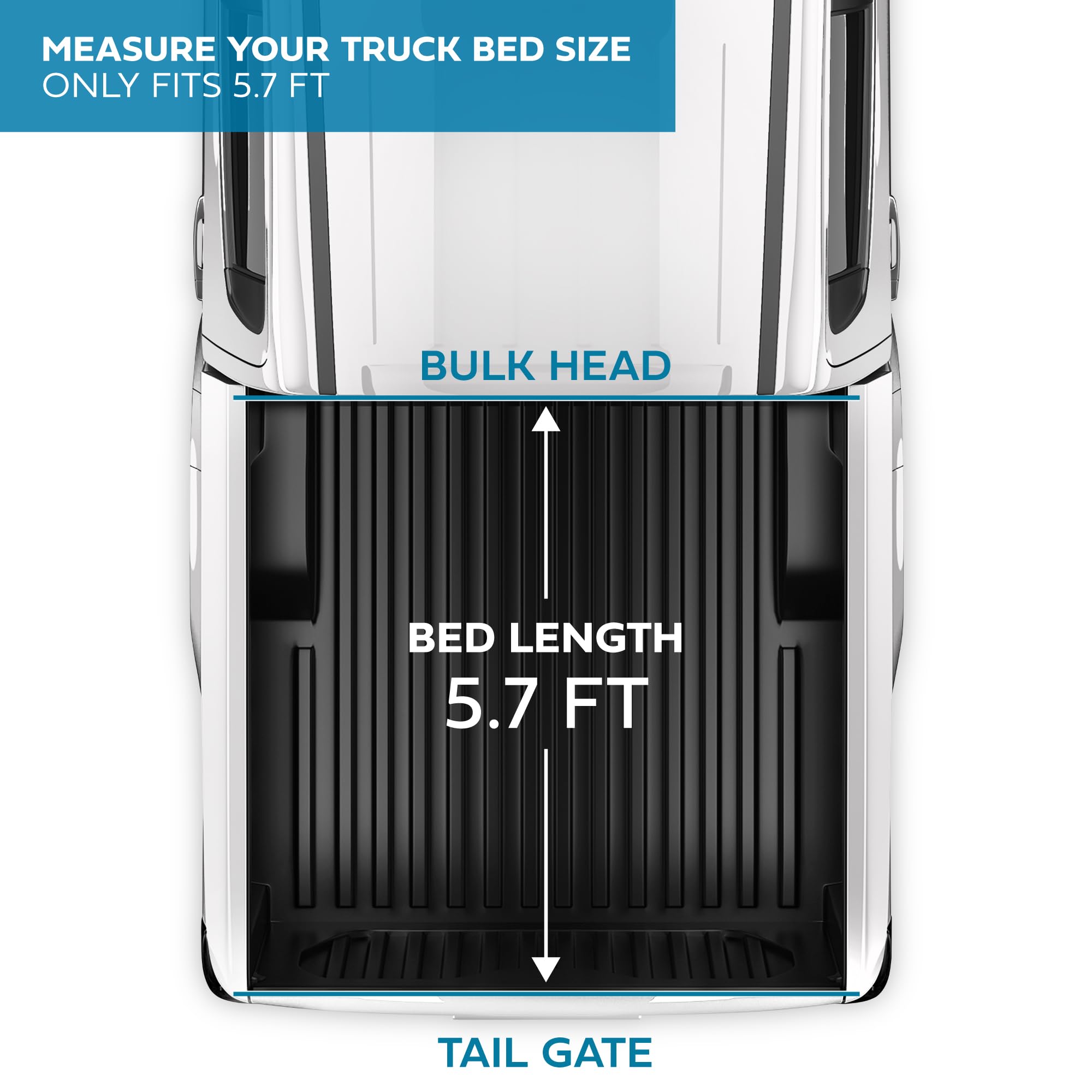 Motorbox Soft Tri-Fold Truck Tonneau Cover For Ram 1500 (Classic Only) (2002-2025) / Ram 2500 & 3500 (2003-2020) With 6.4 Ft Bed