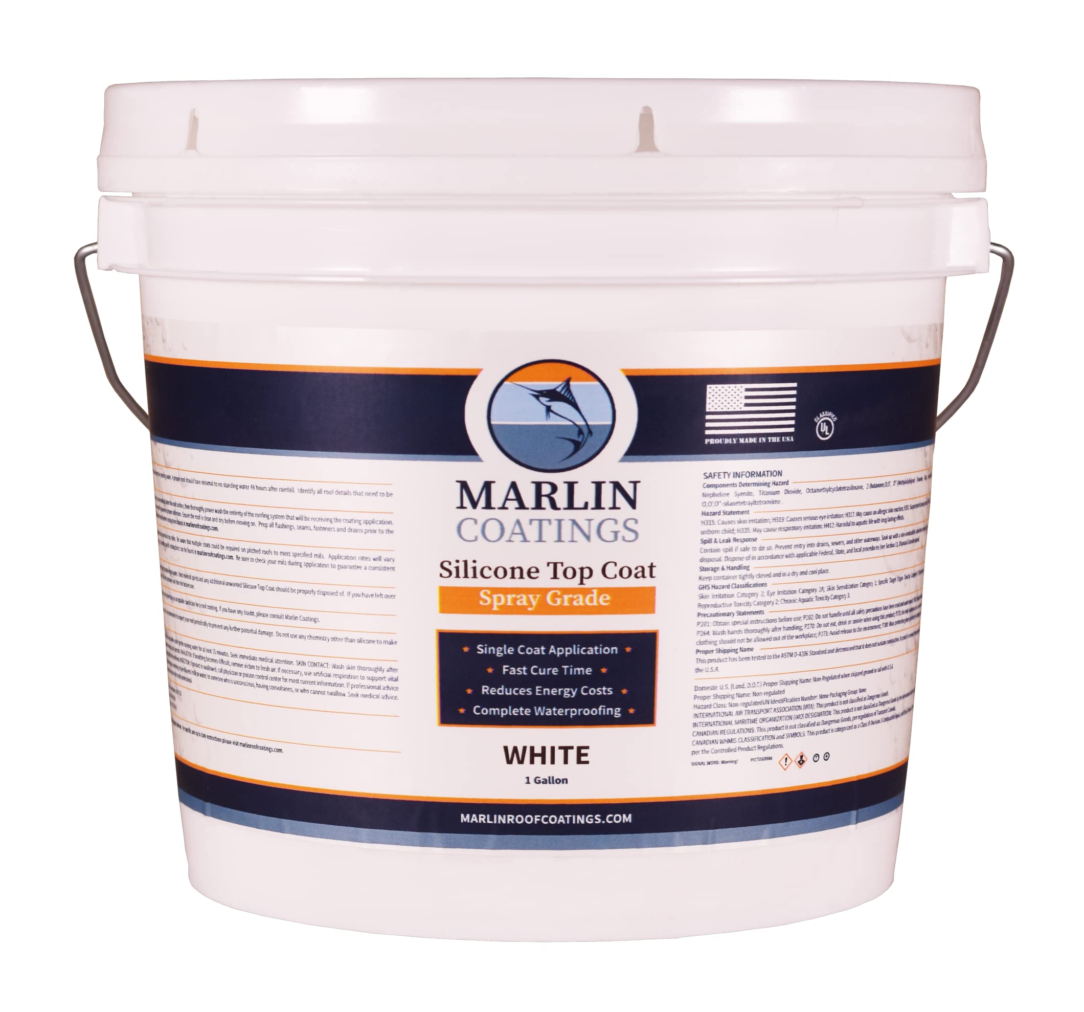 100% Silicone Roof Sealant - Self Leveling - Complete Waterproofing - Easy One Coat Application - Designed for Your RV, Camper, 