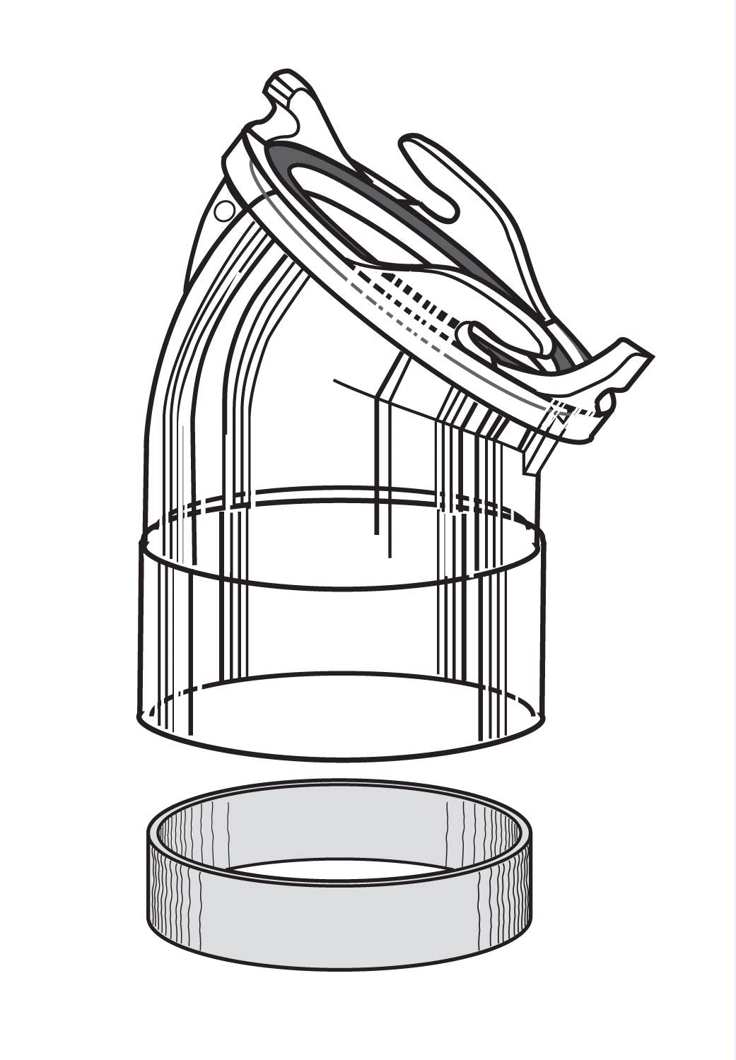 Thetford 70407 Sani-Con 3'' Adapter