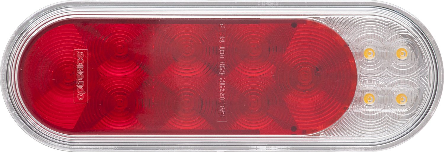 Optronics Stl211Xrb 4'' Fusion Gen Ii Led Combination Stop/Turn/Tail/Back-Up Light, Red