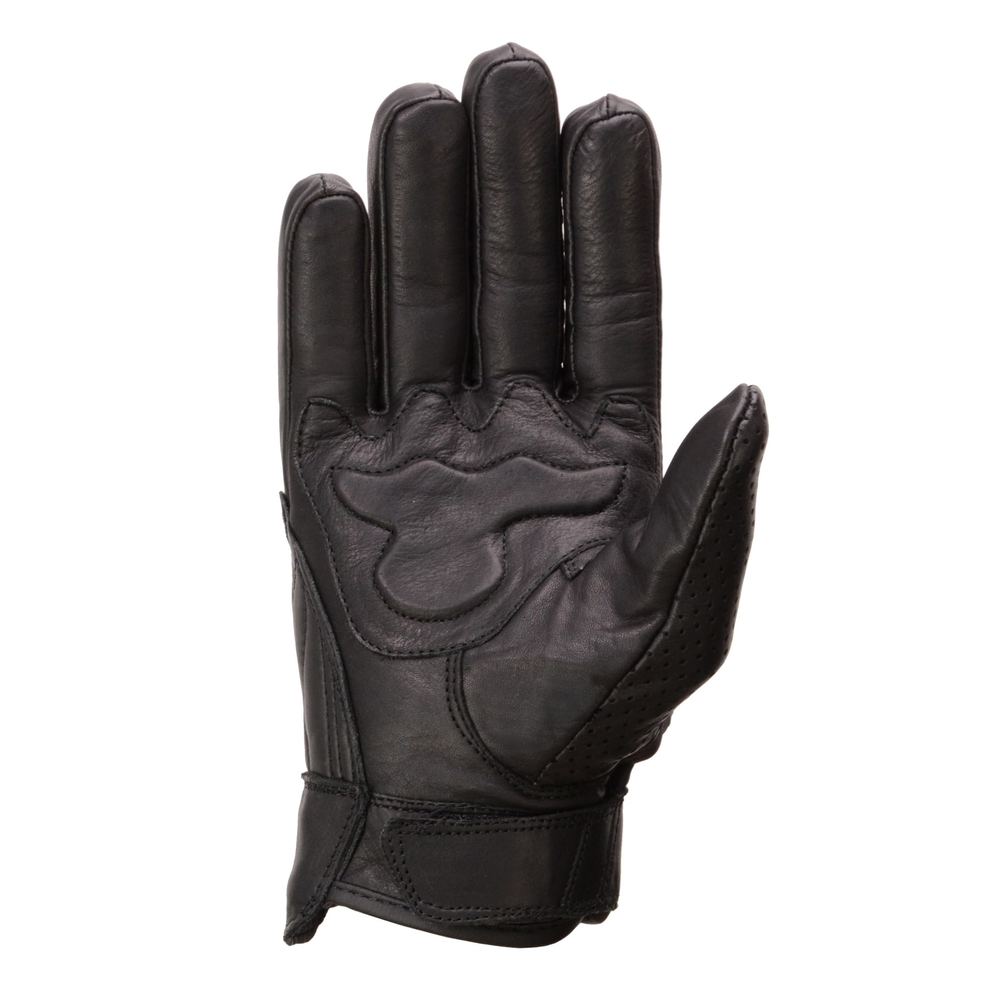 Milwaukee Leather Men'S Premium Leather Perforated Cruiser Gloves Mg7500 (Large)