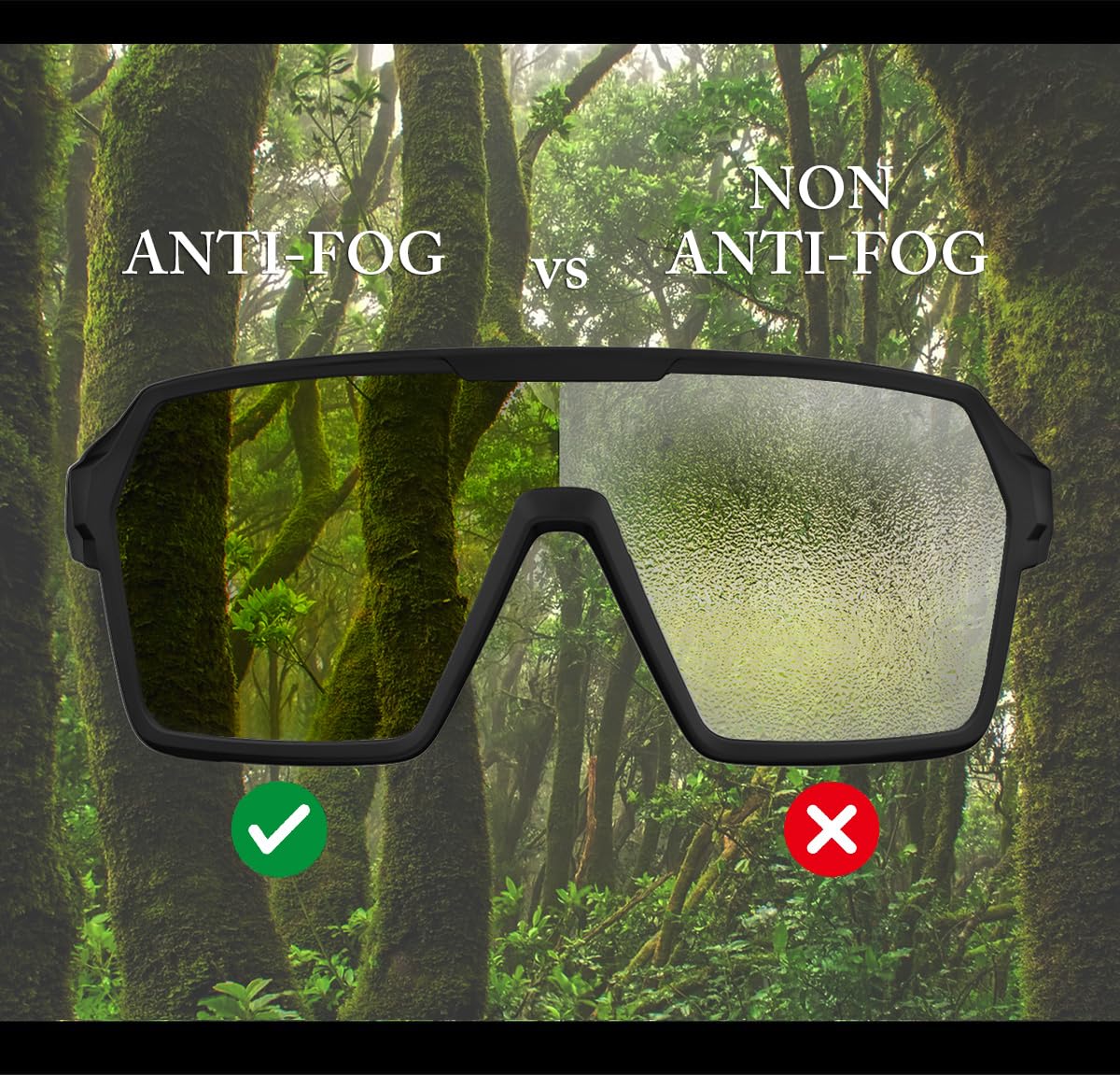 Wdp100 Q38 Powersports Motorcycle Anti Fog Riding Ski Sports Sunglasses Goggles