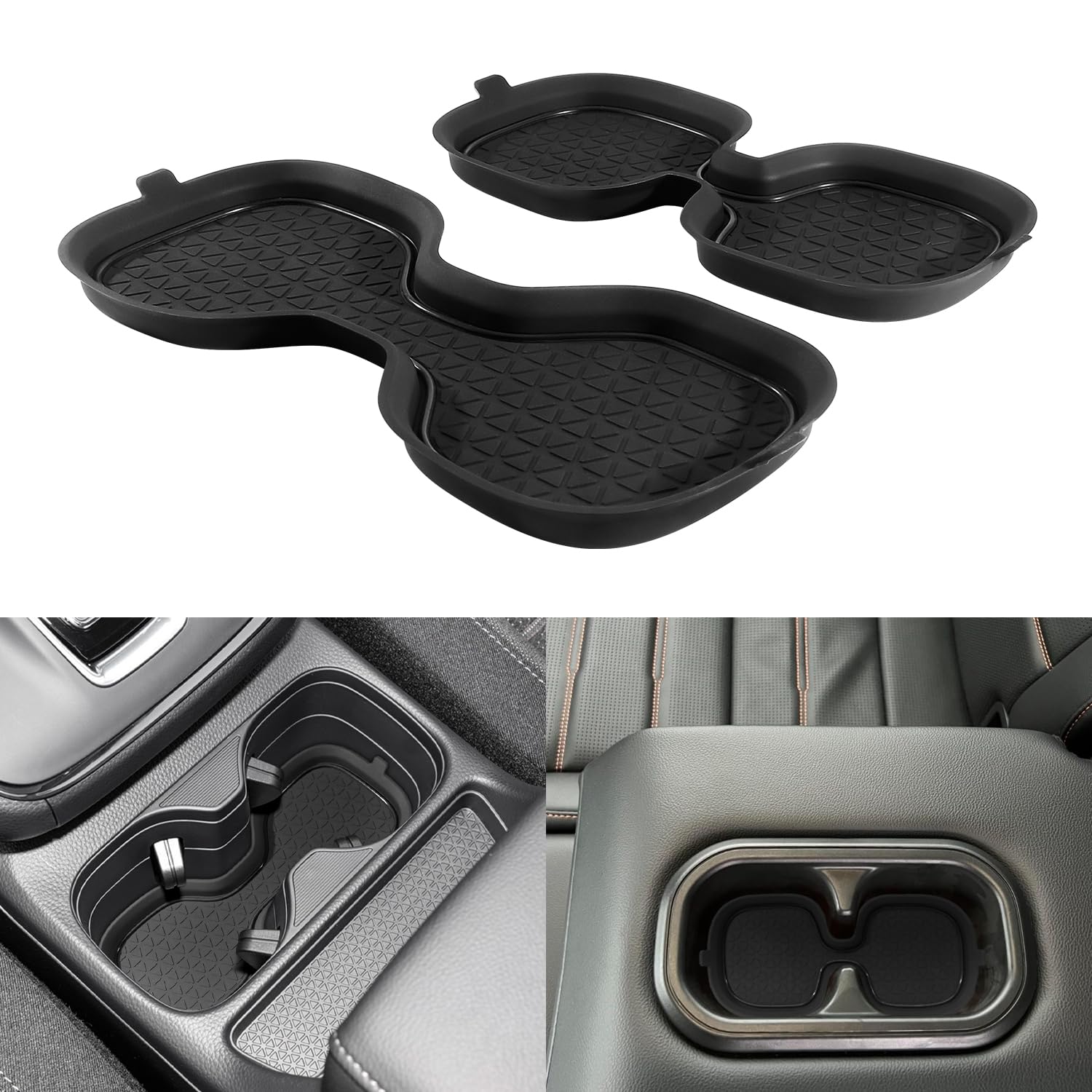 Kentuto 3D Cup Holder For Honda Crv Accessories 2023 2024 2025 Center Console Liner Inserts Silicone Anti-Dust Mat Pad Interior
