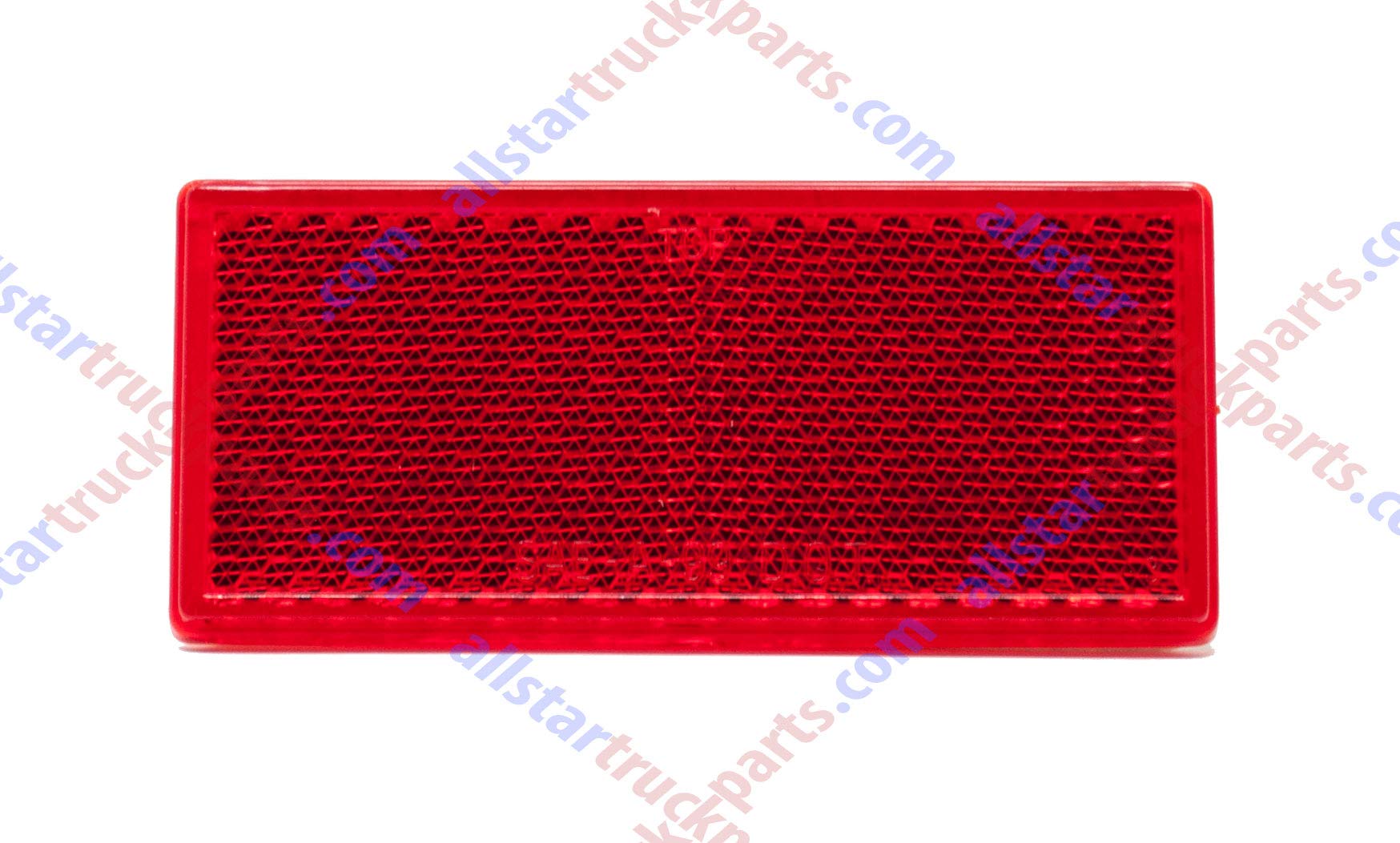 [All Star Truck Parts] 3-1/8'' Rectangular Stick On Reflector - Trailers, Trucks, Automobiles, Mail Boxes, Boats, Suv'S, Rv'S, I