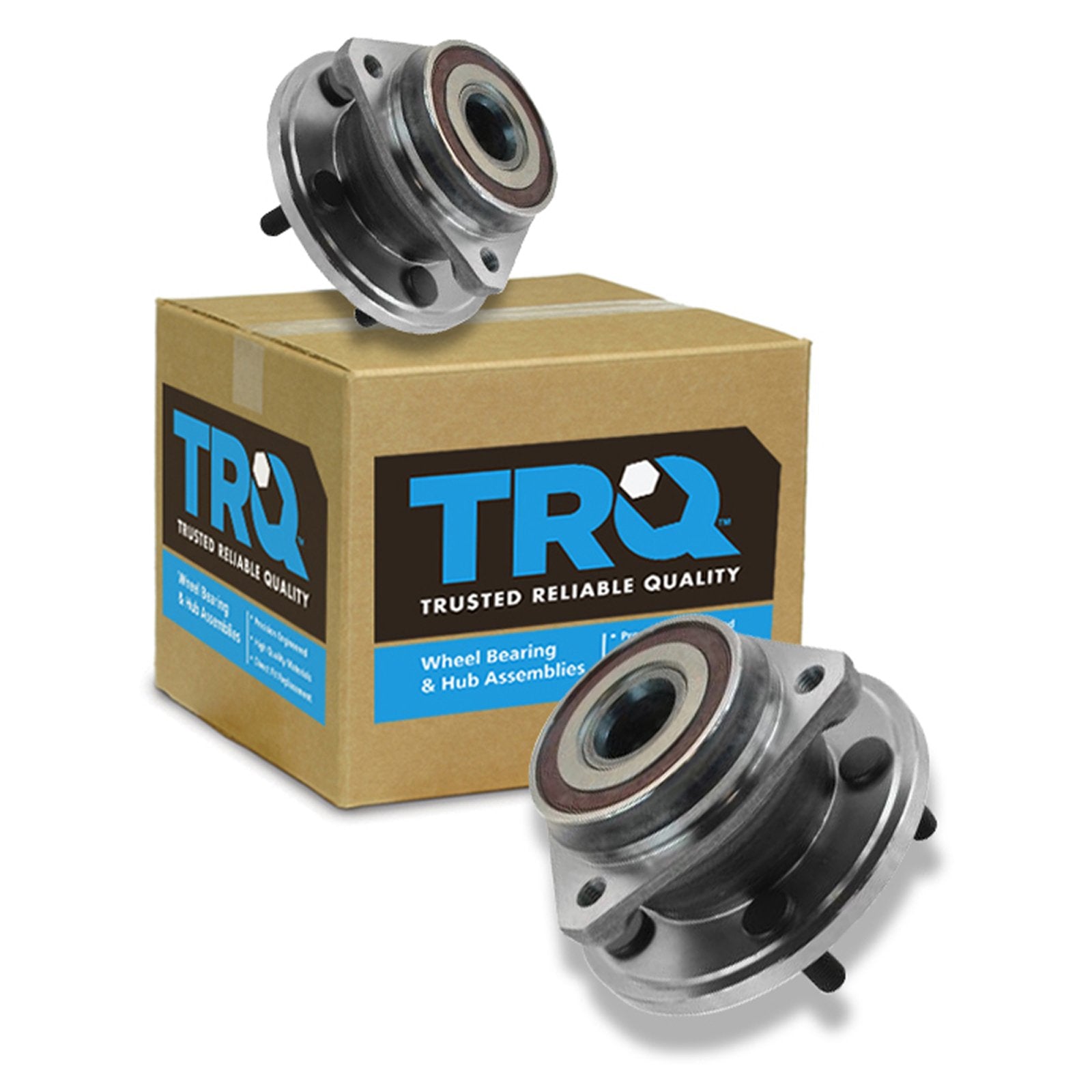 Trq Front Wheel Hub Bearings Assembly Set Compatible With 1989-1999 Jeep Cherokee 1990-1992 Comanche 1993-1998 Grand Cherokee 19