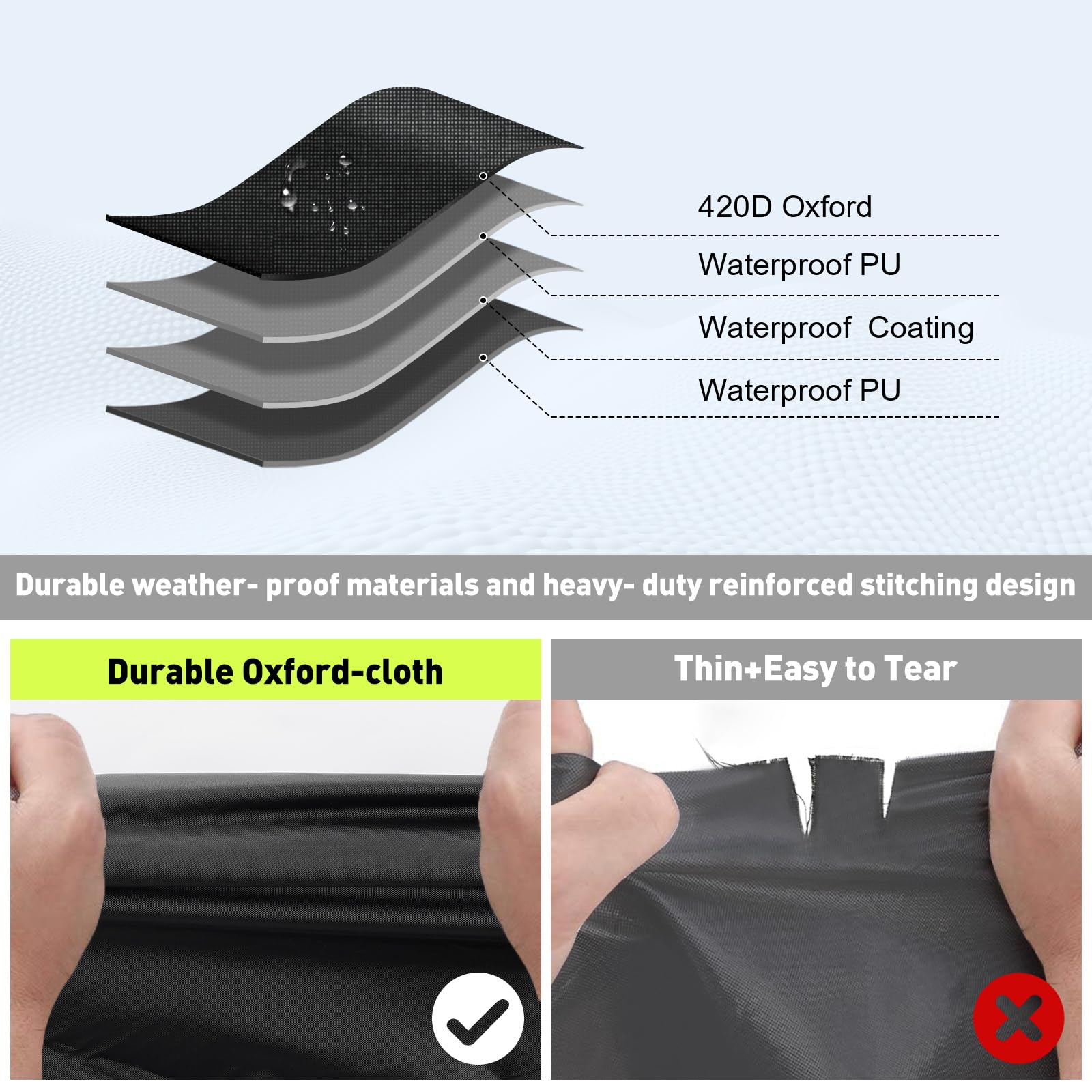 Qunsunus Motorcycle Cover For Grom Msx125/Navi/Monkey, All-Weather Motorcycle Cover With Vent Holes And Lock Holes, Waterproof O