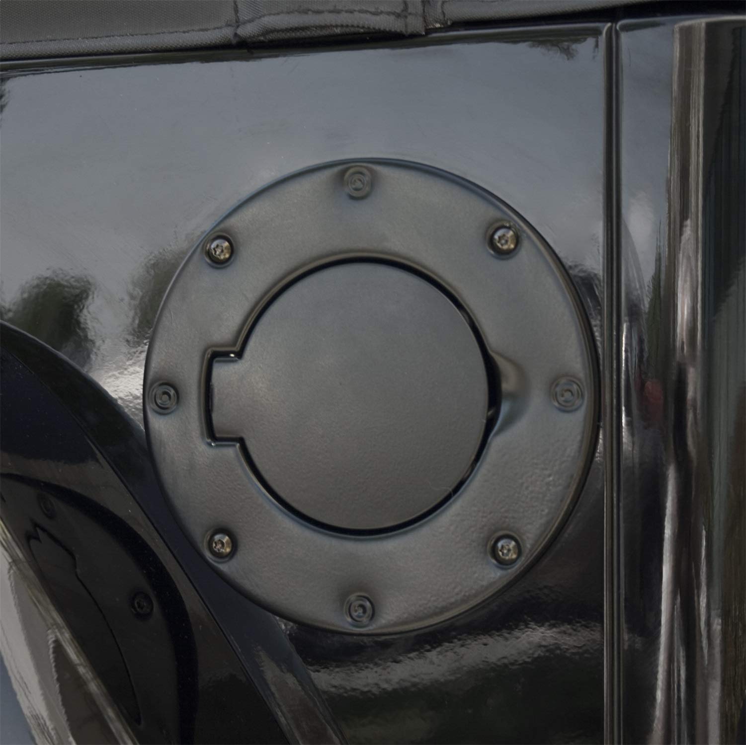 Rugged Ridge | Gas Cap Door, Non-Locking, Black | 11229.01 | Fits 1997-2006 Jeep Wrangler Tj