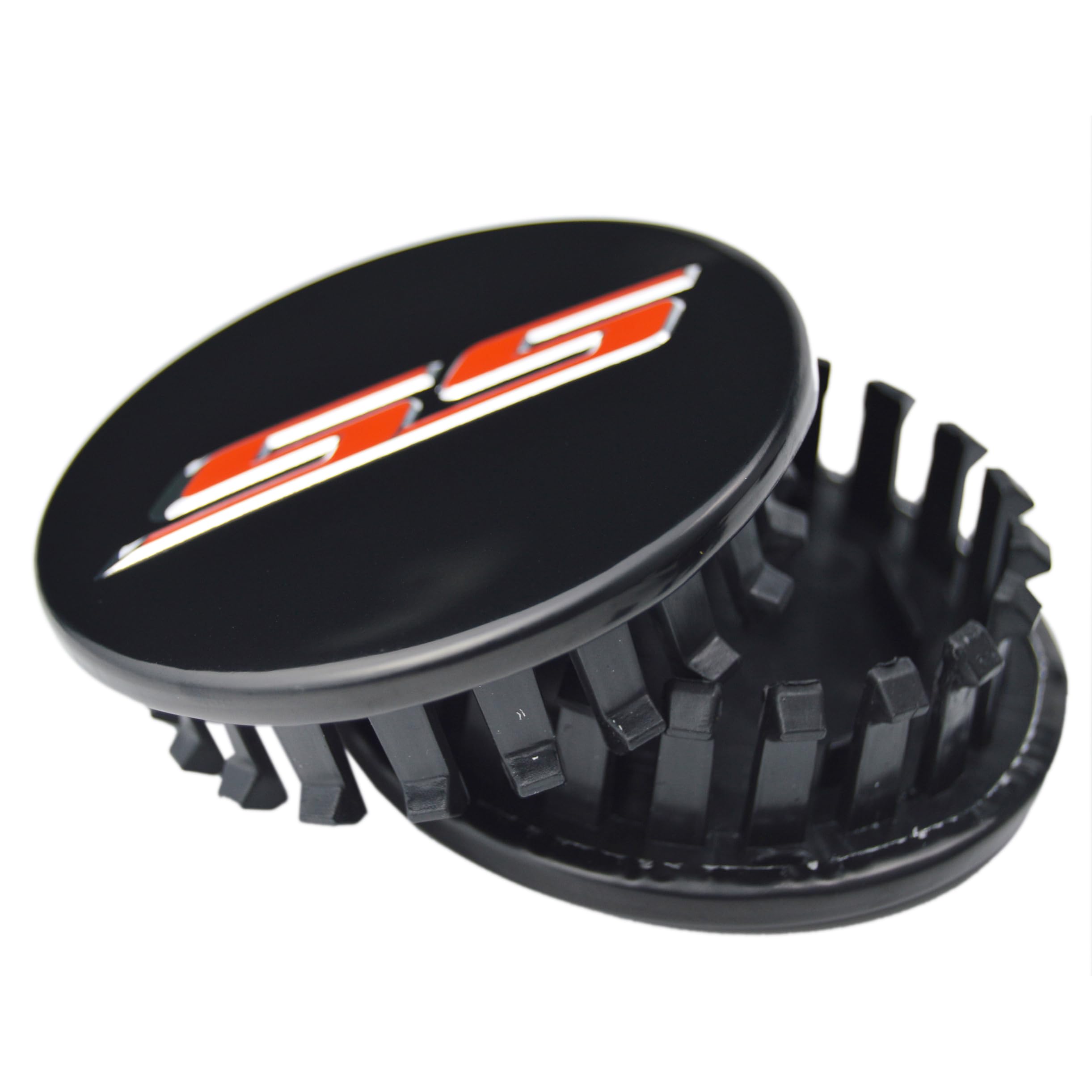 (Set of 4) 68mm=2.67 inches SS Wheel Center Cap Covers Hub Cap 3D Emblem + Valve Stem Caps Trim for 2016-2023 6th Generation Che