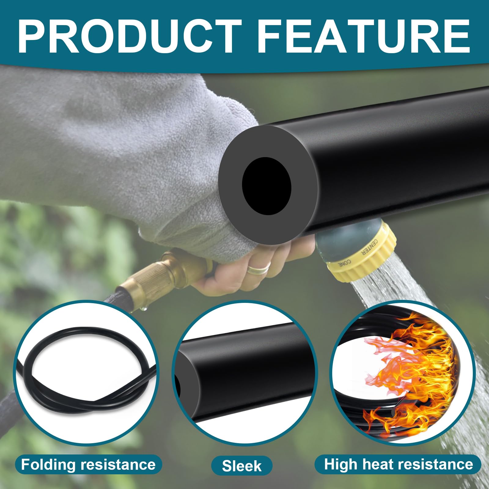 SDZONGES Vacuum Hose Automotive, 5FT ID 1/8''(3mm) ID Vacuum Hose, 130PSI Max Pressure Silicone Vacuum Tube Black.