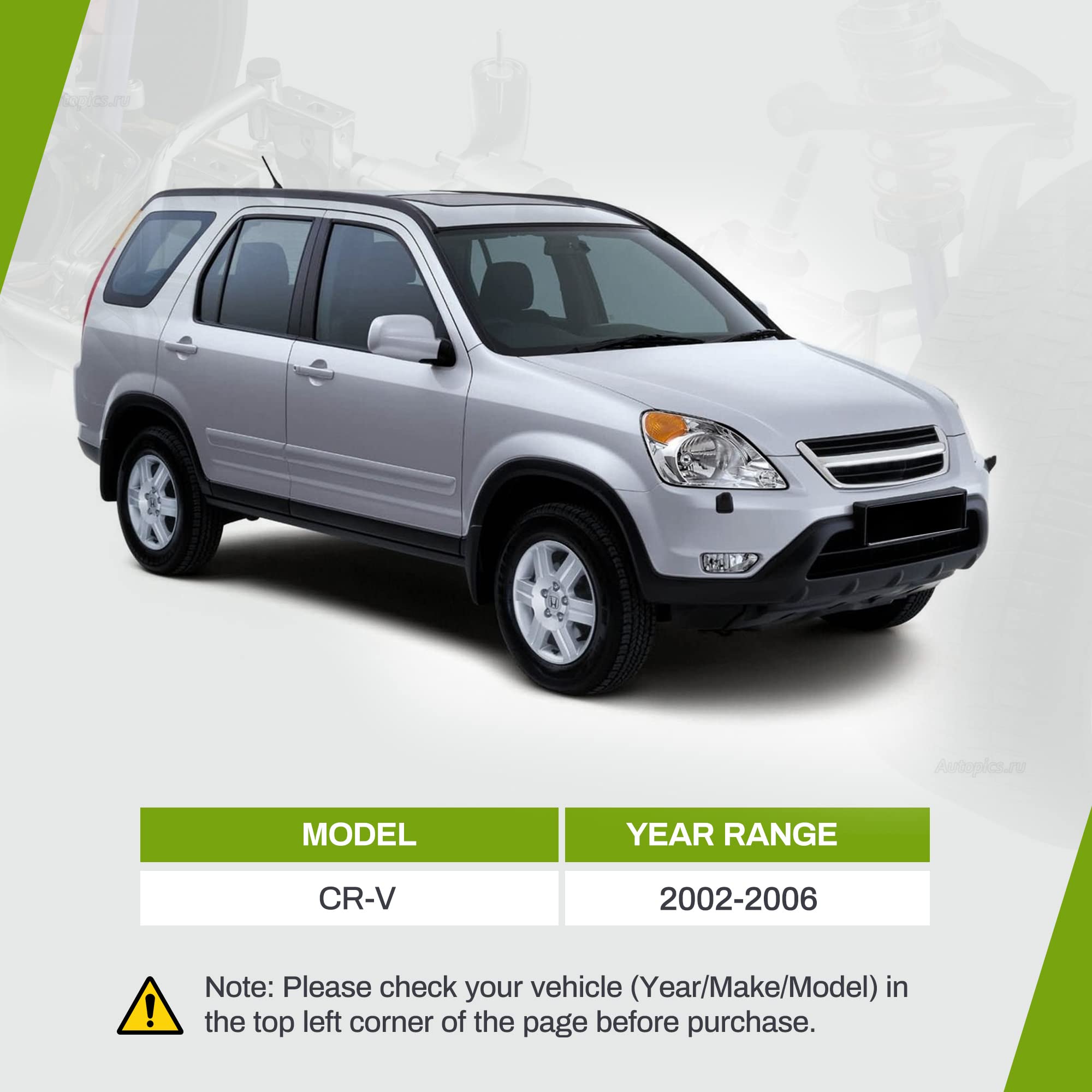 Autosaver88 Front Control Arm Kit Compatible With Cr-V 2002-2006 -W/Ball Joint, Tie Rod End, Sway Bar End Link