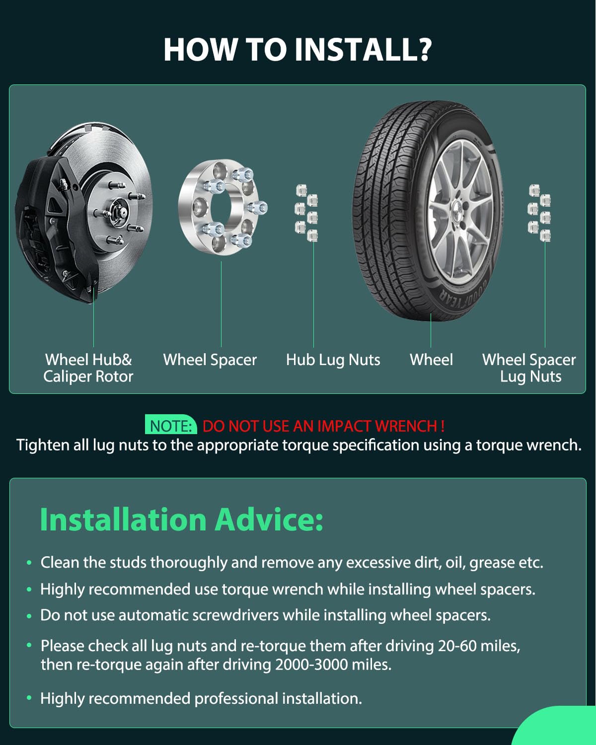 Scitoo 4Pcs 5X4.5 To 5X108 Wheel Adapters 1.25 Inch Bore 74Mm Studs 12X1.5 5 Lug Wheel Spacers No Hubcentric Fit For Hyundai Tuc