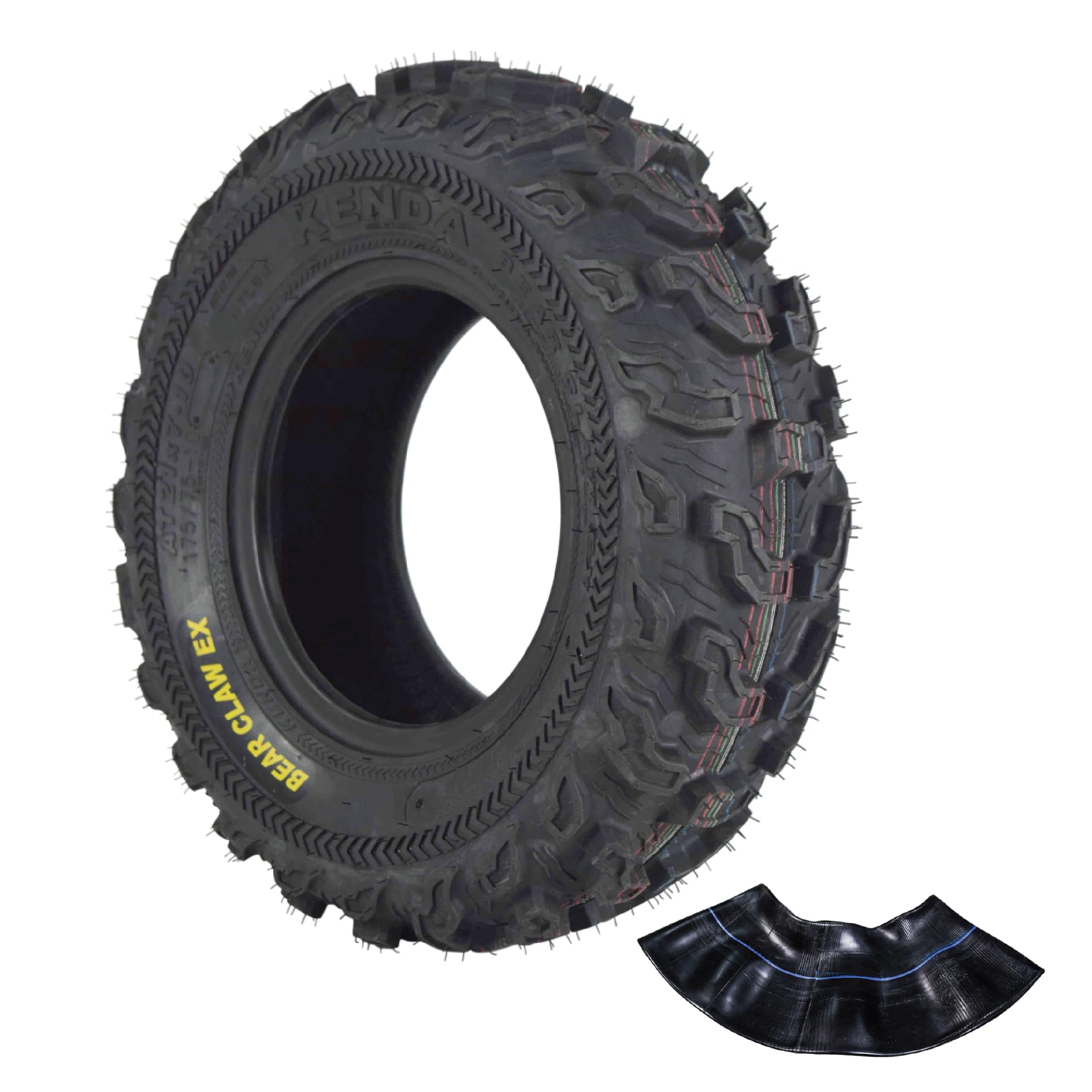 Kenda Bearclaw Ex K573-21X7-10 Front Tire For All Terrain (Atv), Utv, And Side By Side (Sxs) Vehicles With Tr-6 Inner Tube - Bea