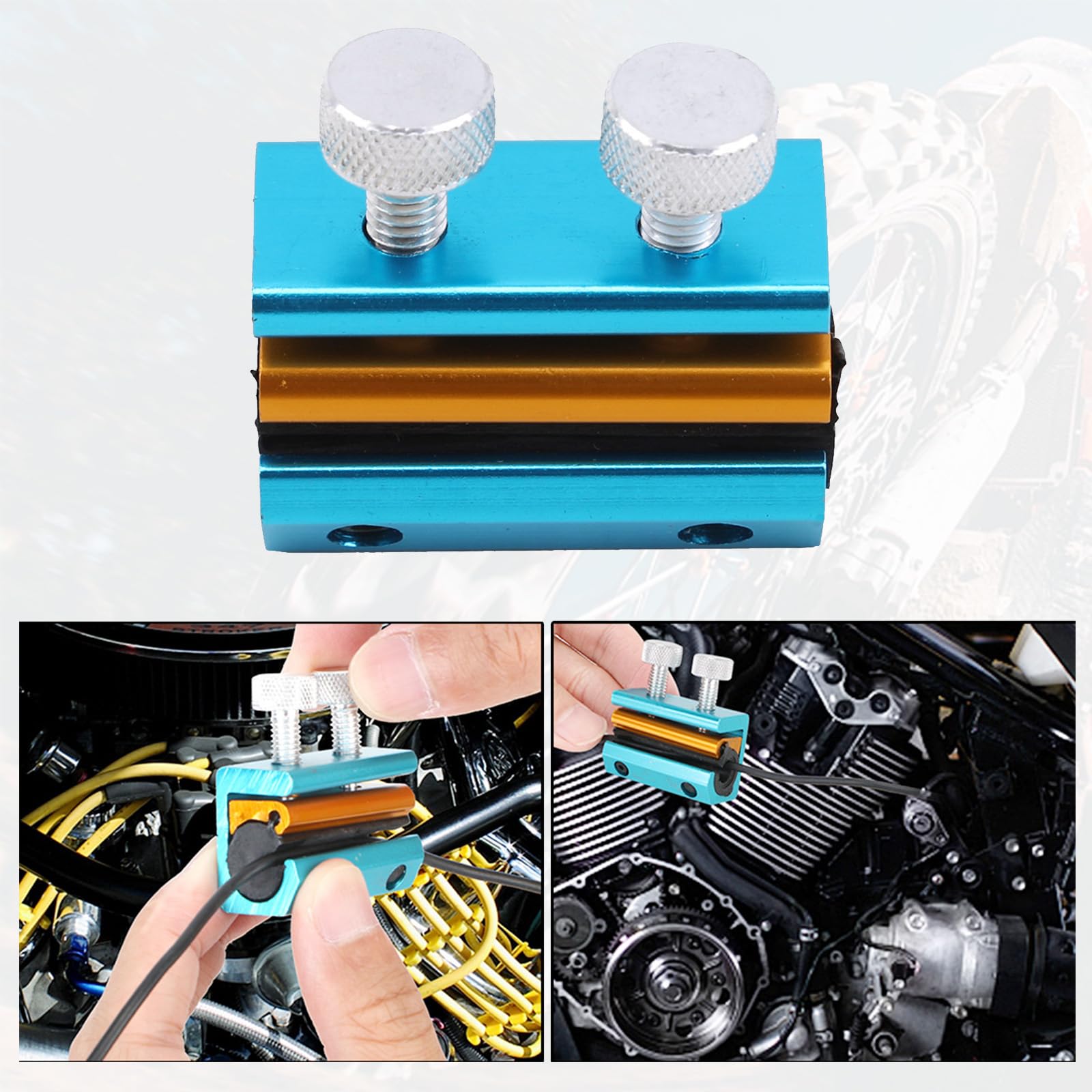 Cable Luber Tool Motorcycle Wire Oiler Cable Lubricator For Motorcycles Bicycle Scooter Bike (Blue)