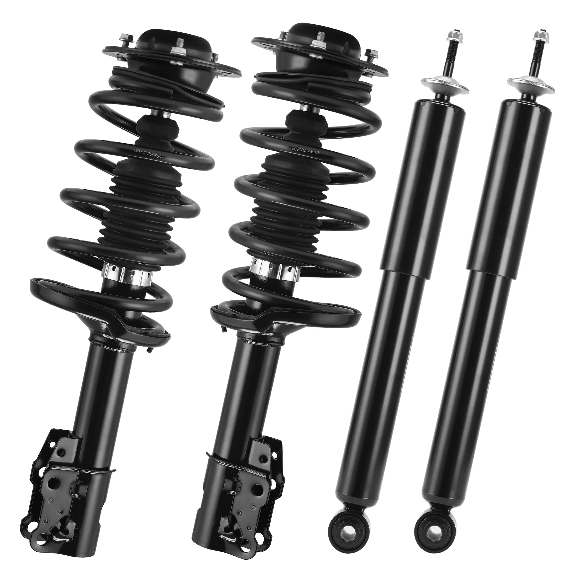 Yitamotor Front Pair Complete Struts Rear Suspension Shocks Compatible With 2004-2012 Chevrolet Malibu 2005-2010 Pontiac G6 2007