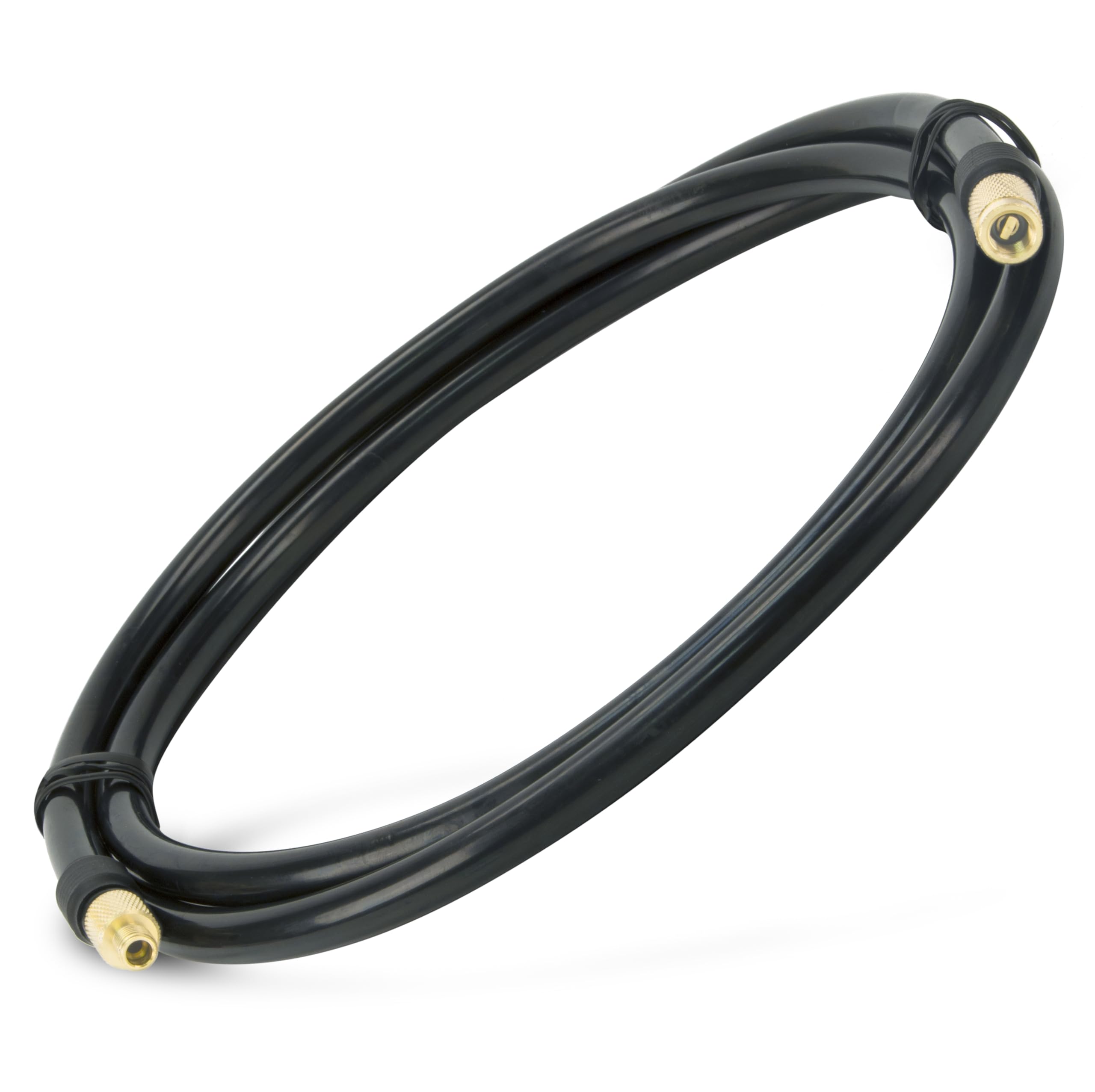 VIAIR 6 ft. Air Extension Hose for Portable Compressors, Rubber, Black, Model 00016