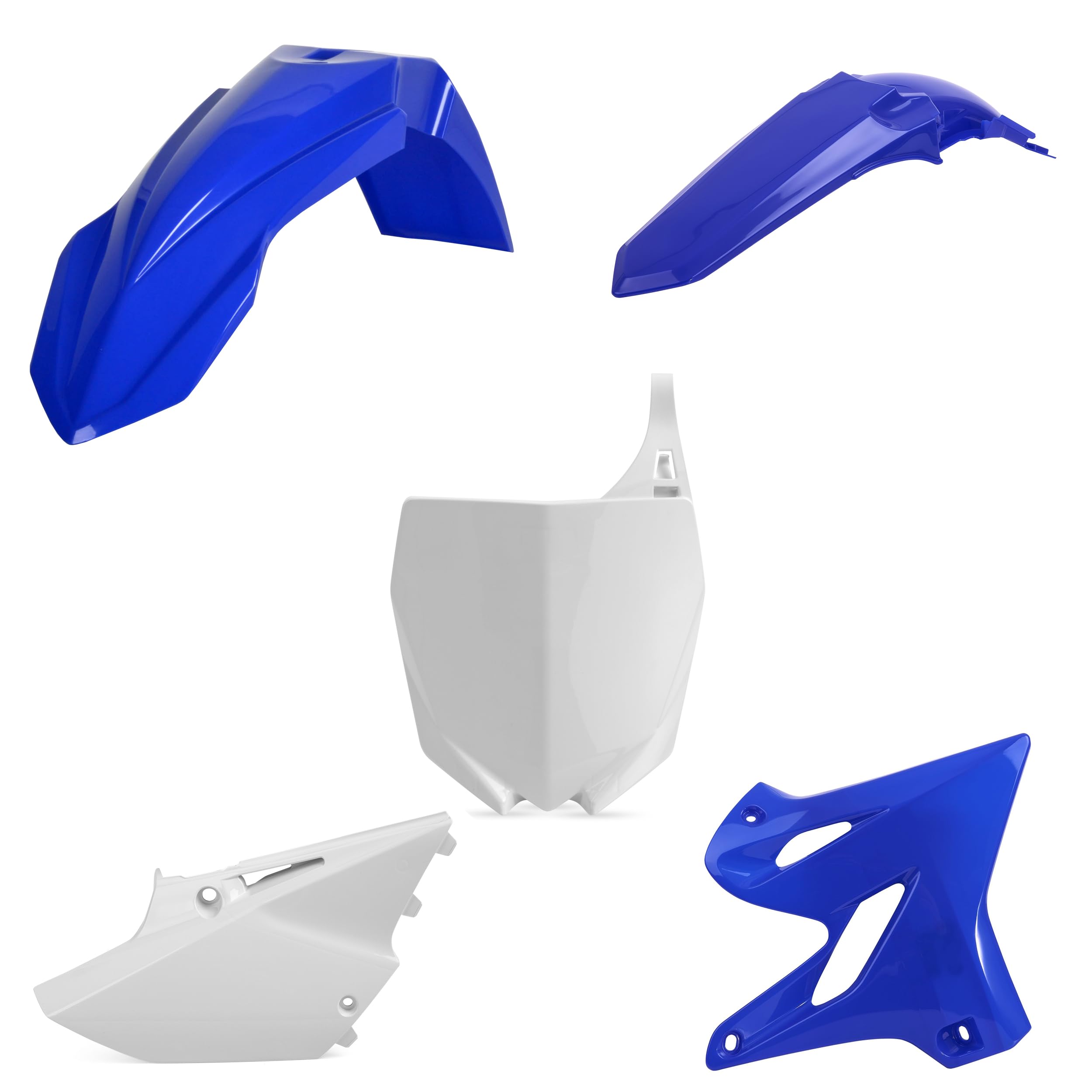 Polisport Full Plastic Kit for Yamaha YZ 125/250 (2015-20) OEM Quality Restyling Kit with Superior Fit, Flexibility, and Durabil