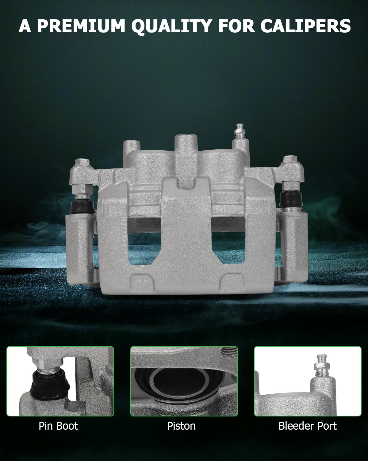 Scitoo Front Left+Right Brake Calipers With Bracket 18B4988 18B4989 Compatible For Buick Lucerne 2006-2011 For Chevrolet Impala