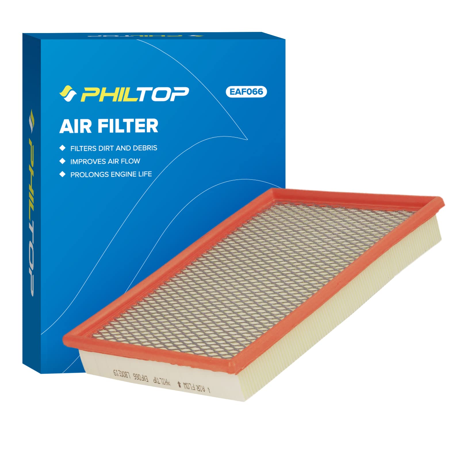 Philtop Engine Air Filter Ca8817 Replacement For Jeep Grand Cherokee 2005-2010, Commander 2006-2010, Liberty 2002-2007, Flexible