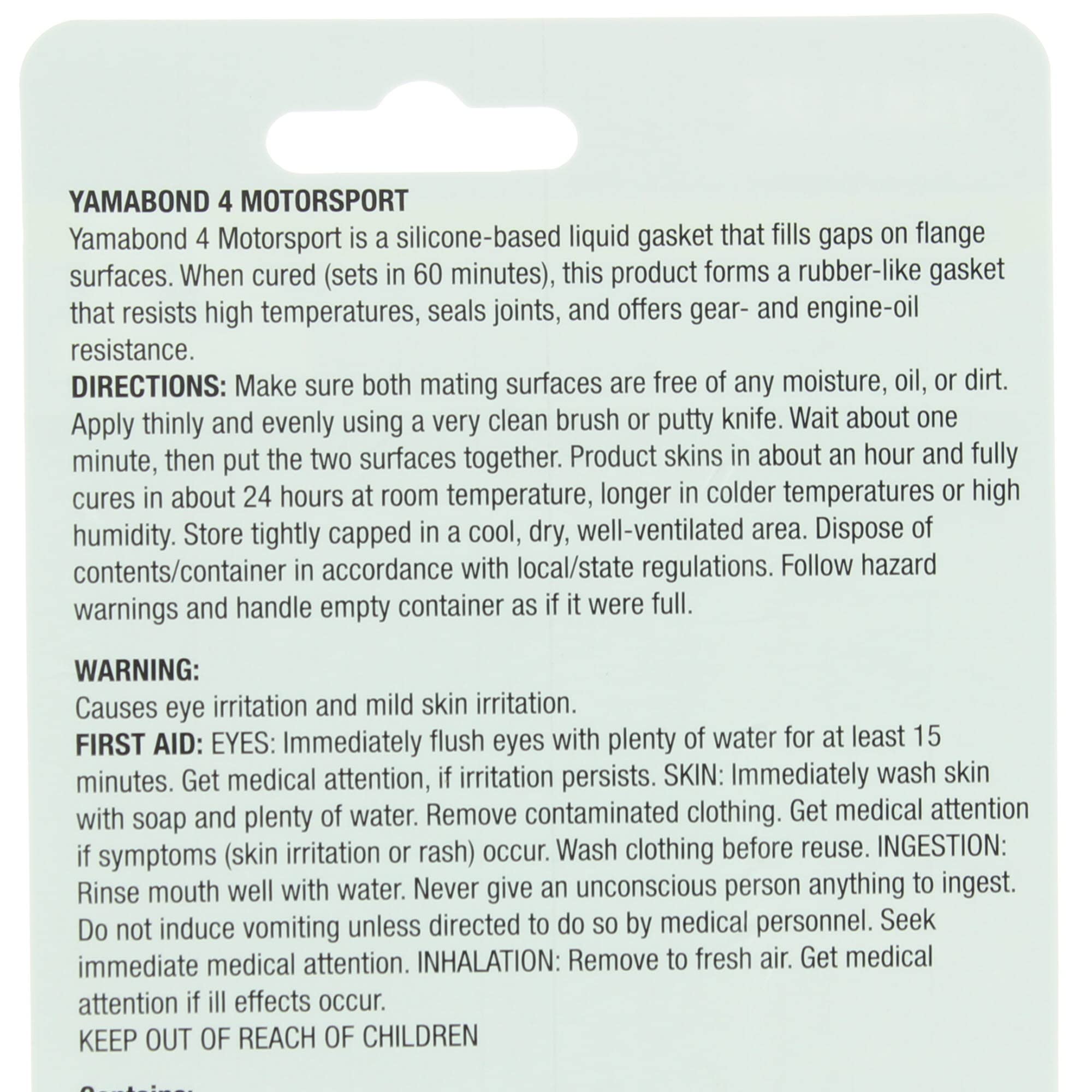 Yamaha Original Oem Yamalube Yamabond 4 Silicone Based Liquid Gasket Yamaha Part# Acc-Yamab-On-D4 - (1) 2.5 Oz Tube