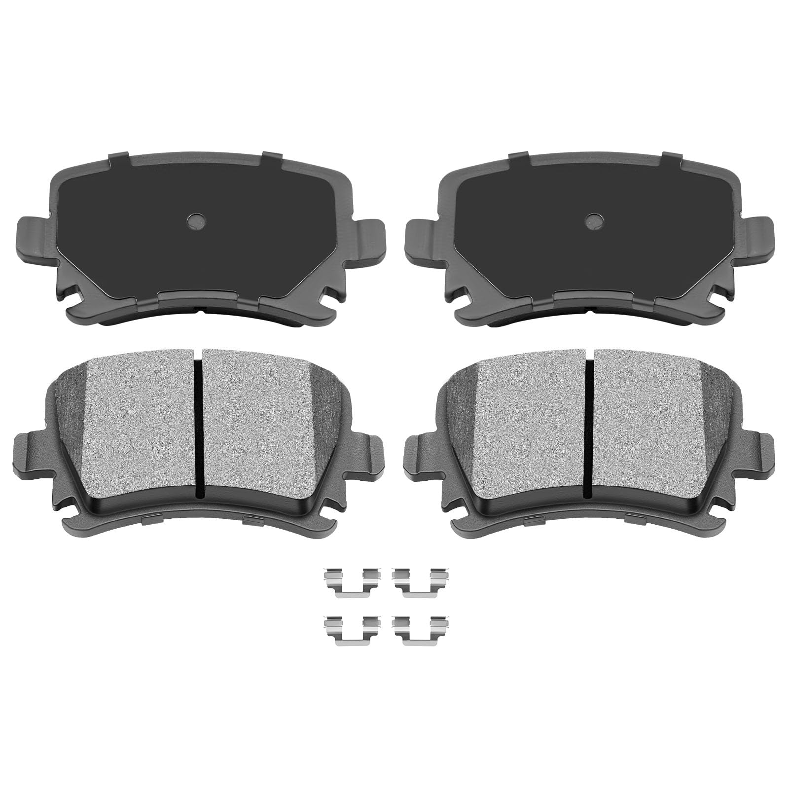 Automuto 4Pcs Rear Ceramic Disc Brake Pads Set D1108 For Audi A3 A4 A6 Q3 Tt Volkswagen Cc Eos Golf