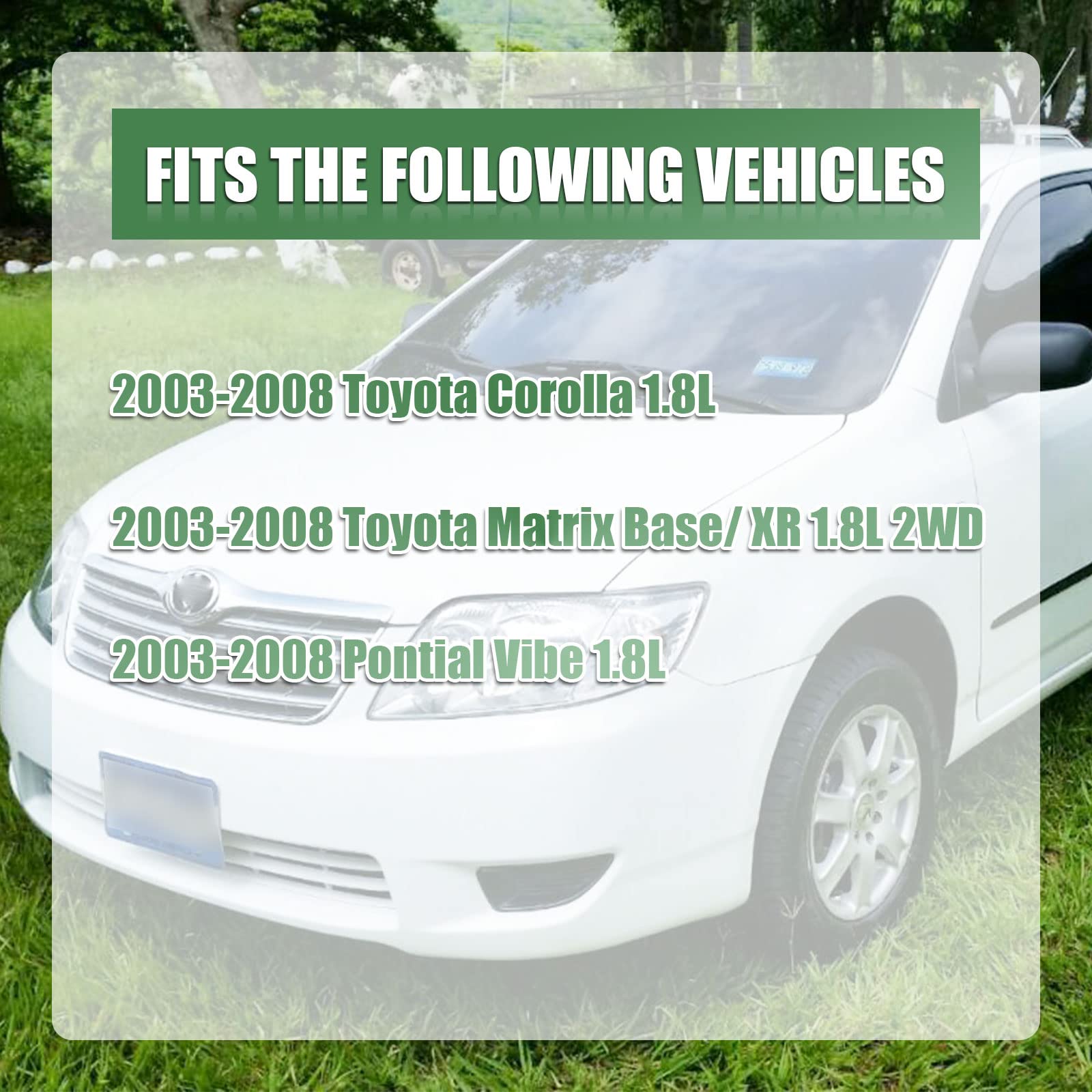 4PCS Engine Motor Transmission Mount Kits Compatible with Corolla Matrix Pontiac Vibe 1.8L 2003-2008 Engine Trans Mount Replace