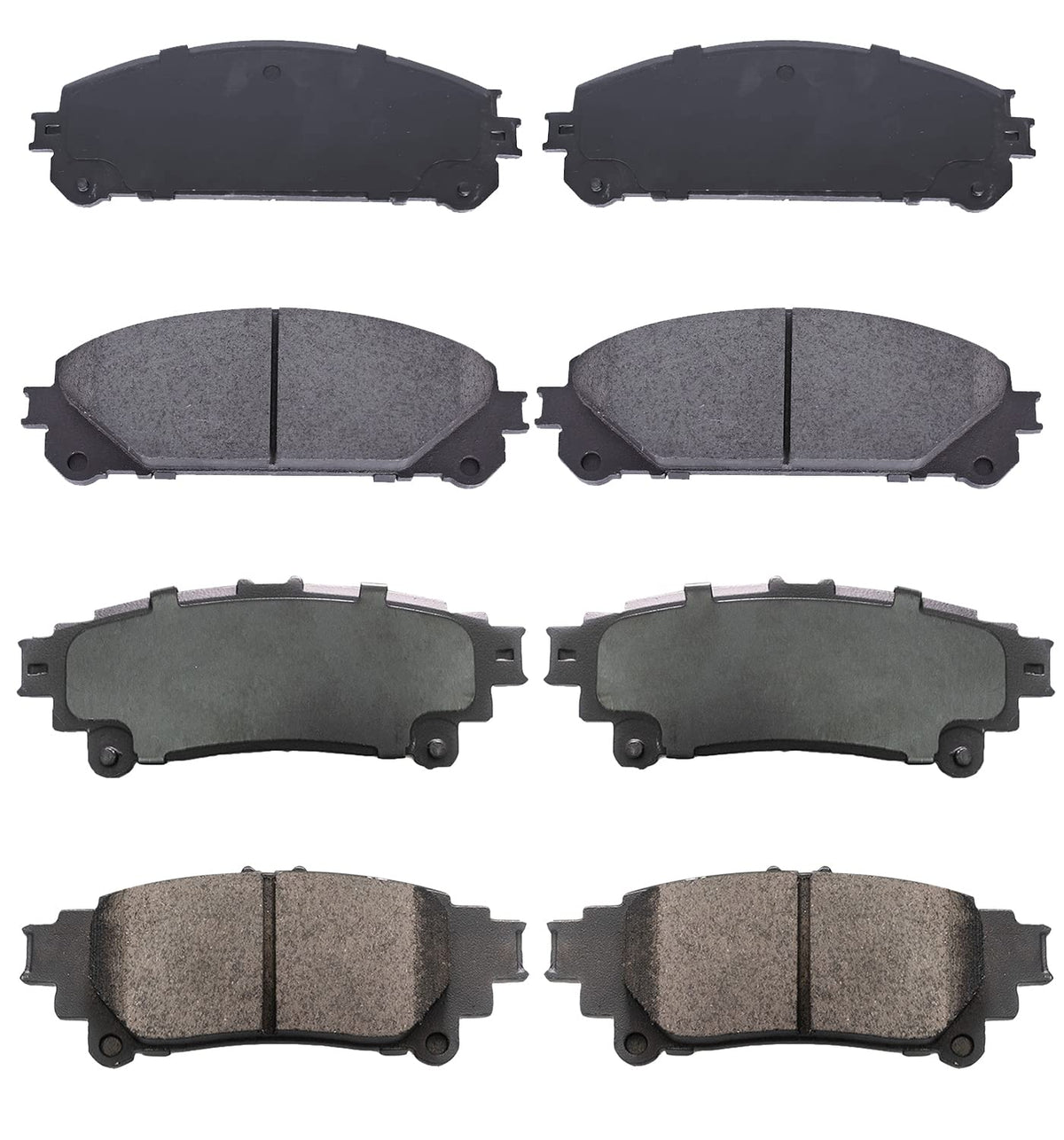 EXPPOWER Replacement for Front & Rear Ceramic Brake Pads D1324,D1391 - LEXUS RX350, RX450h, Highlander, Sienna 2010-2018