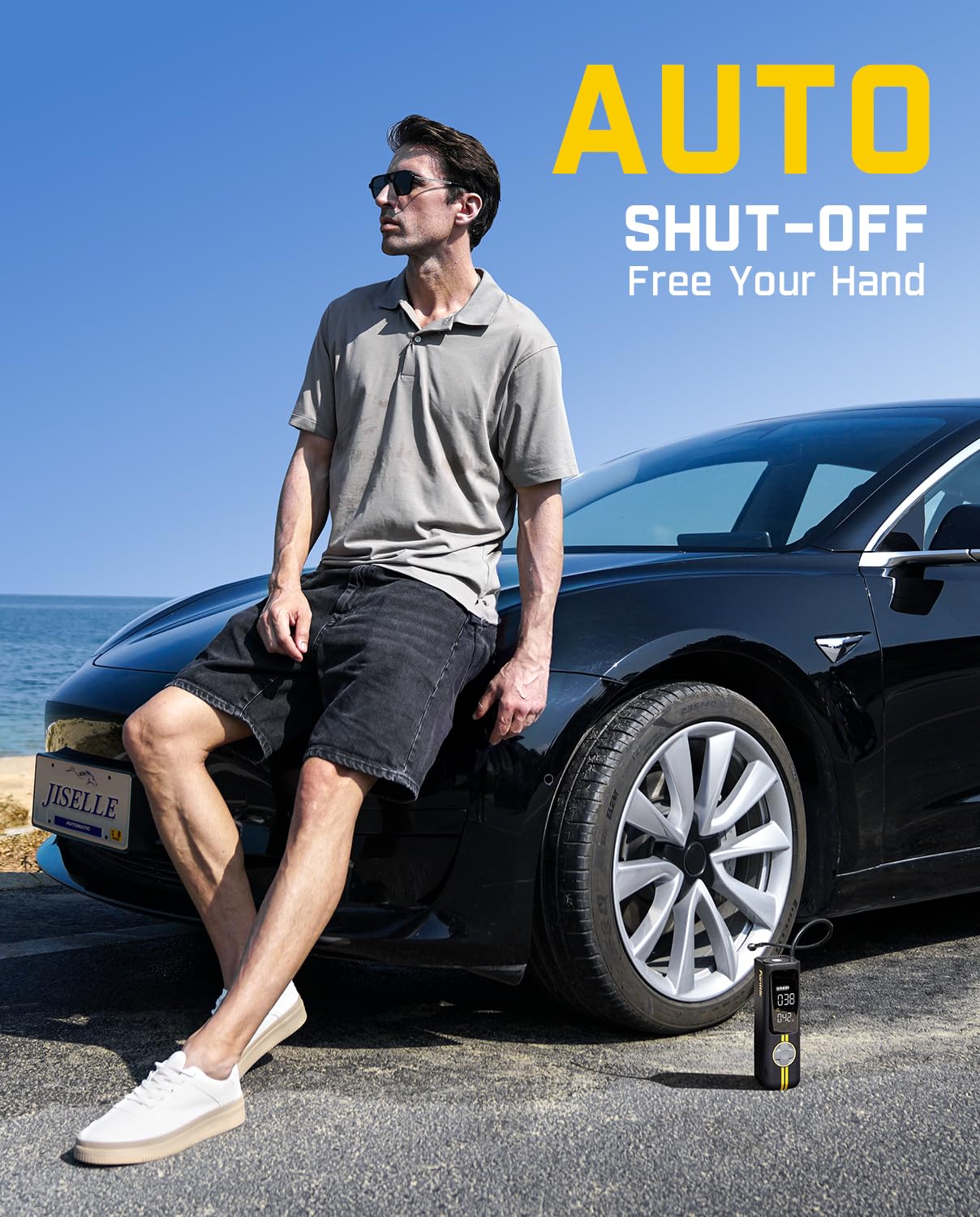 Fanttik X8 Apex Ev Tire Inflator Portable Air Pump, 2X Faster Inflation, 150Psi Cordless Air Compressor With Powerful Battery, F