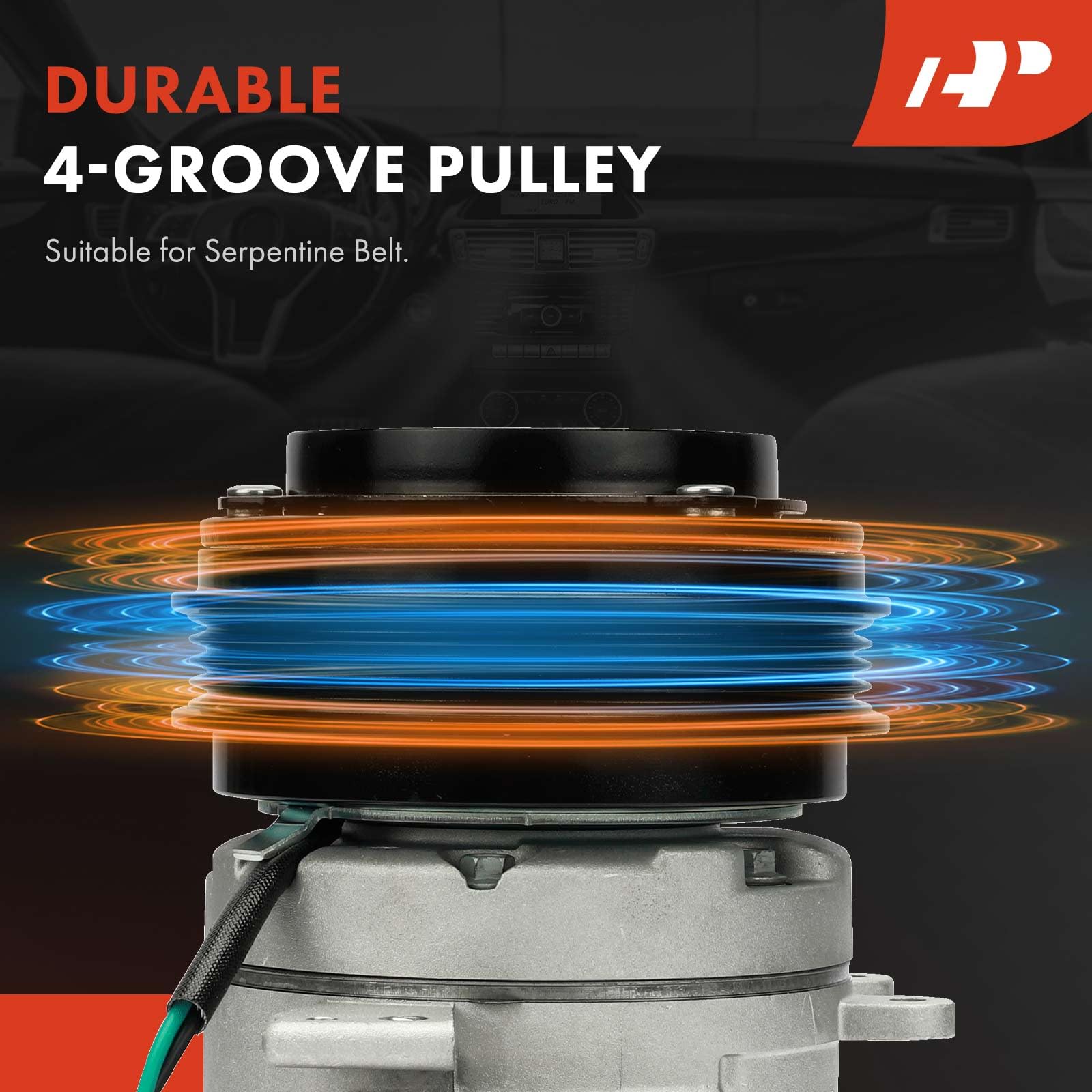 A-Premium Air Conditioner AC Compressor with Clutch Compatible with Ford F-150 F150 2017, 5.0L