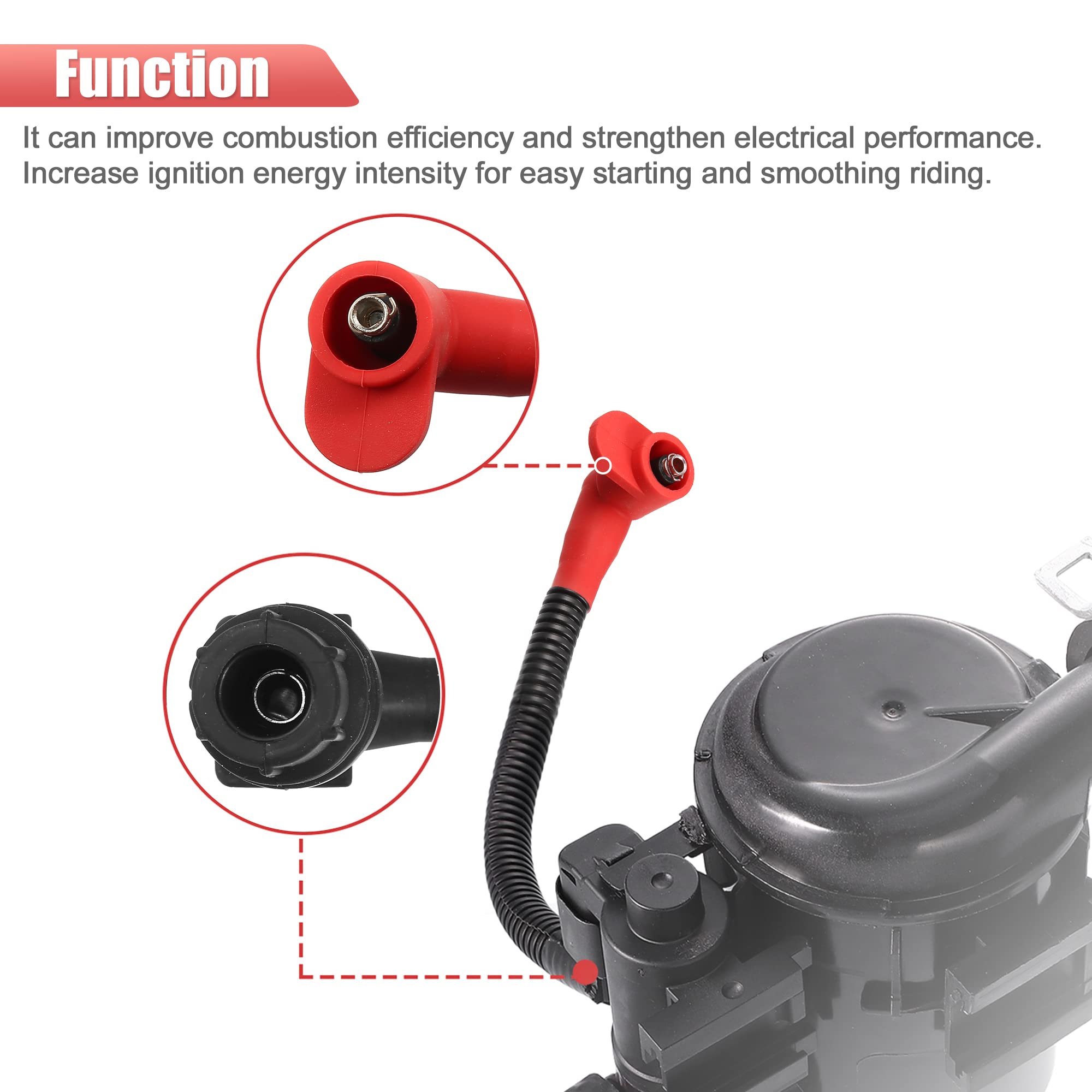 X Autohaux Ignition Coil Wire Ignition Spark Plug Wire Spark Plug Cap For Polaris For Ranger 800 Efi 2011-2017 For Ranger Crew 8