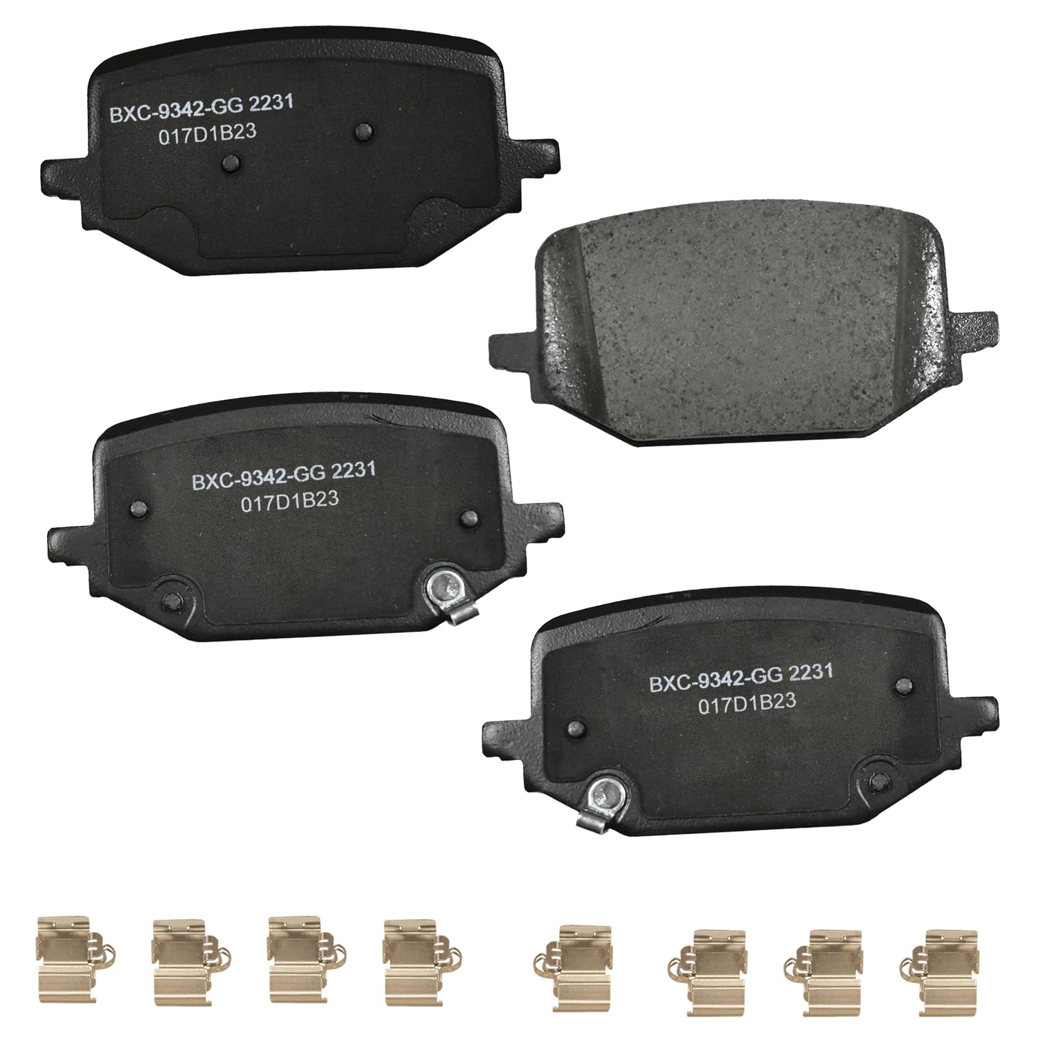 Bendix Premium Sbc2231 Ceramic Rear Brake Pads For Ford Explorer 2024-2020, Mustang 2024, Police Interceptor Utility 2024-2020,