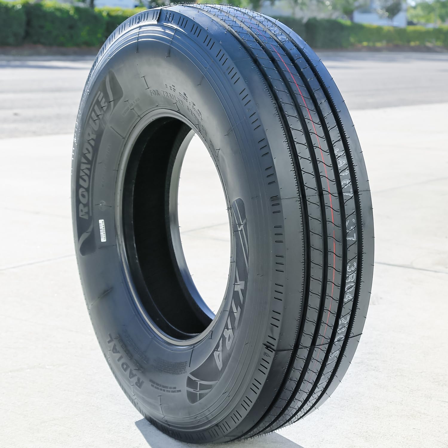 Roundrule Xtra All Steel Heavy Duty Premium Trailer Radial Tire-St235/85R16 235/85/16 235/85-16 132/127M Load Range G Lrg 14-Ply