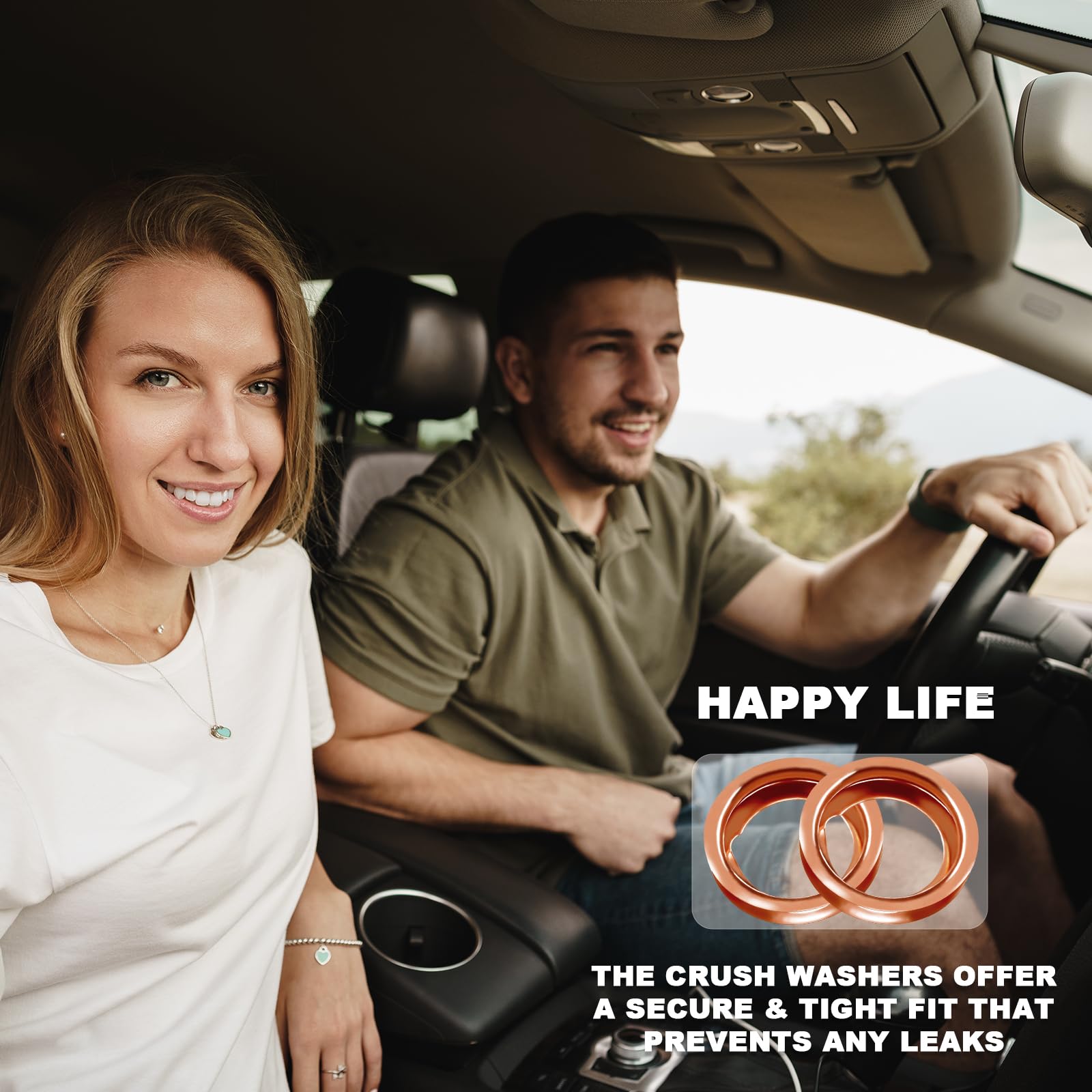 24-Pcs Oil Drain Plug Gasket Washer- Copper M12 Crush Washer Oil Drain Plug- Premium Seal Replaces For Oem 11026-Ja00A Nissan &