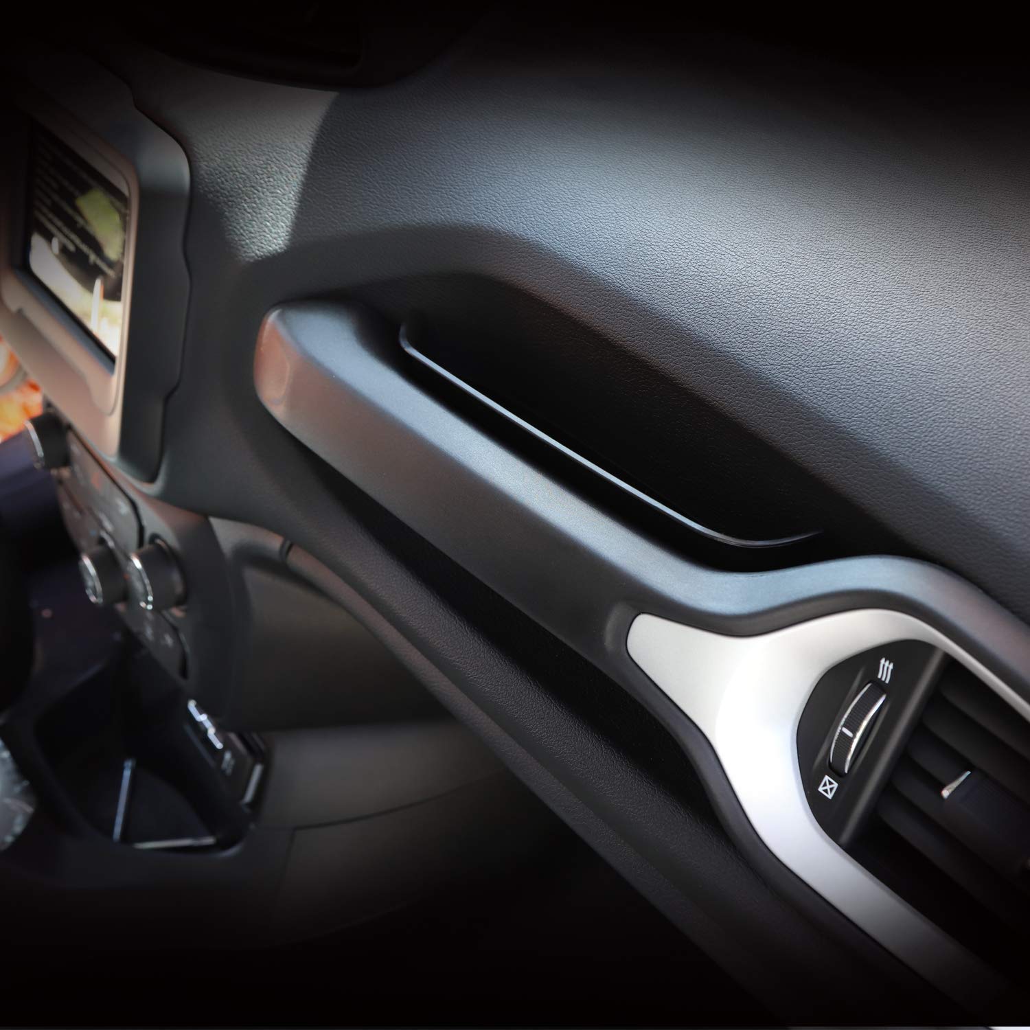 Jecar For Jeep Renegade Grab Handle Storage Tray Passenger Grab Bar Storage Organizer For Jeep Renegade 2015-2023