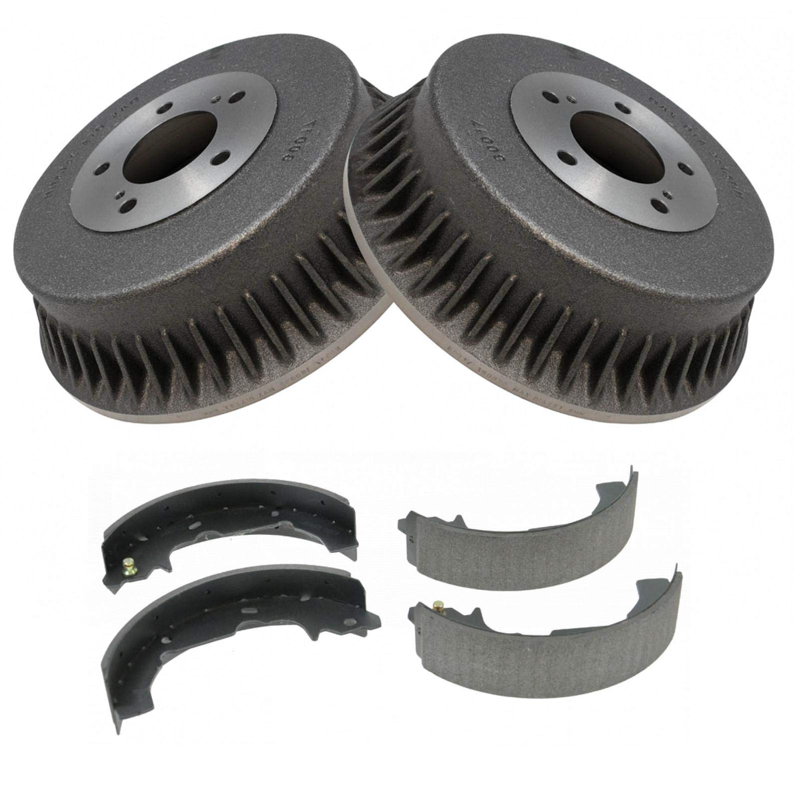 TRQ Rear Brake Shoe and Drum Kit Set 5 Stud Compatible with 93-02 Villager Quest