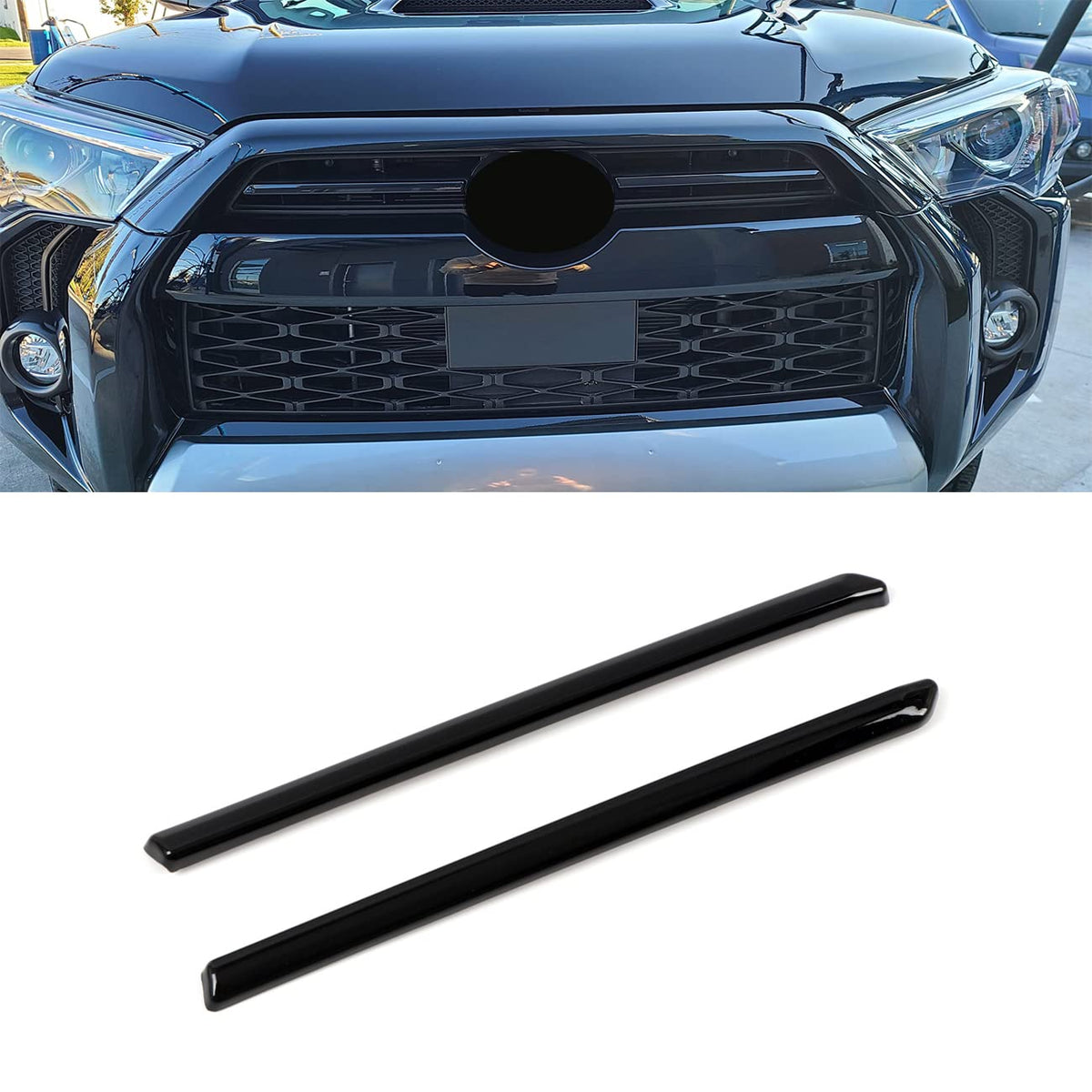 High Flying For Toyota 4Runner Trd Pro, Sport 2020 2021 2022 2023 Car Accessories Front Middle Grille Center Grille Inserts Cove