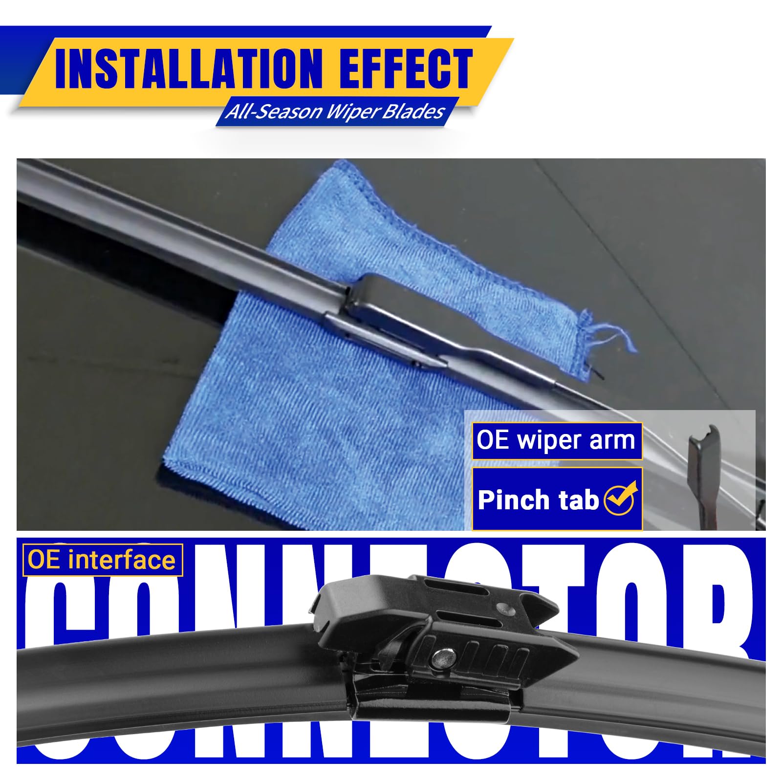 3 Wipers Replacement For 2017-2022 Mini Cooper Countryman, Windshield Wiper Blades Original Equipment Replacement - 23''/21''/10