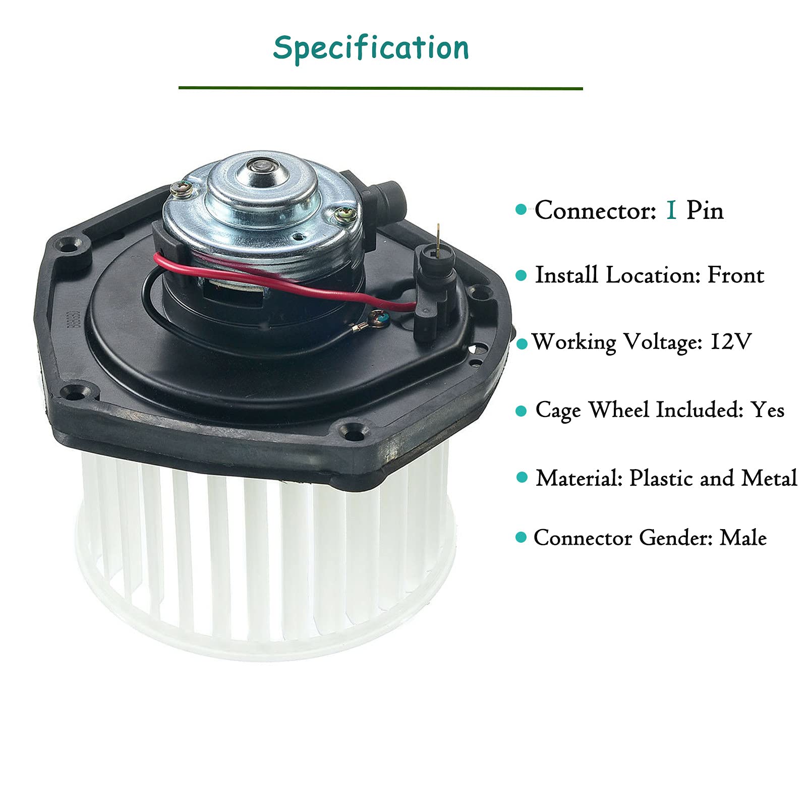 A/C Blower Motor Assembly For Chevrolet Gmc C/K 1500 2500 3500 Tahoe Yukon 1997-2000