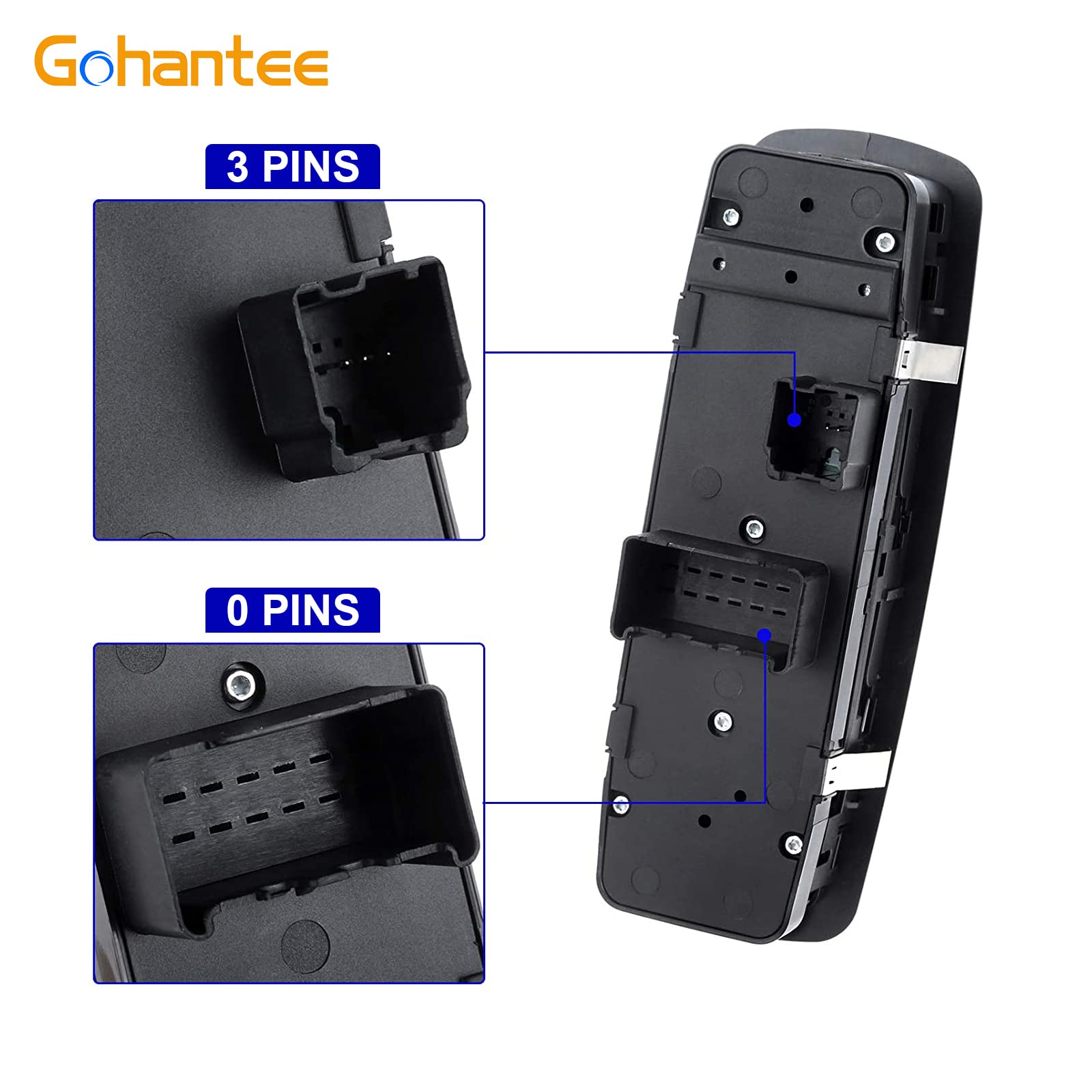 68110871Aa Driver Side Power Window Master Control Switch Replacement For Chrysler Town & Country 2012-2016 Dodge Grand Caravan 2012-2016 Ram Window Switch With Door Lock Switch